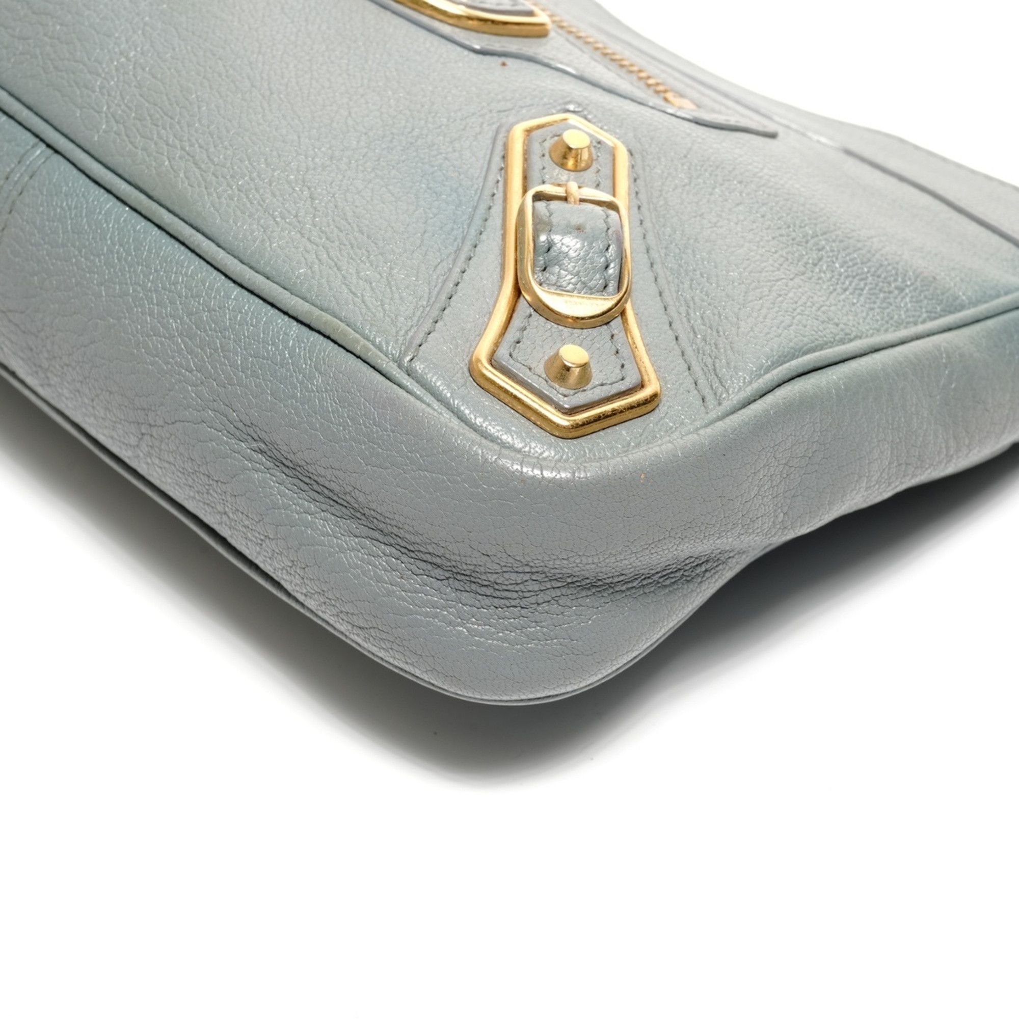 Balenciaga Balenciaga Giant Hip Blue-Gray Shoulder Bag Blue Size ONE SIZE - 6 Thumbnail