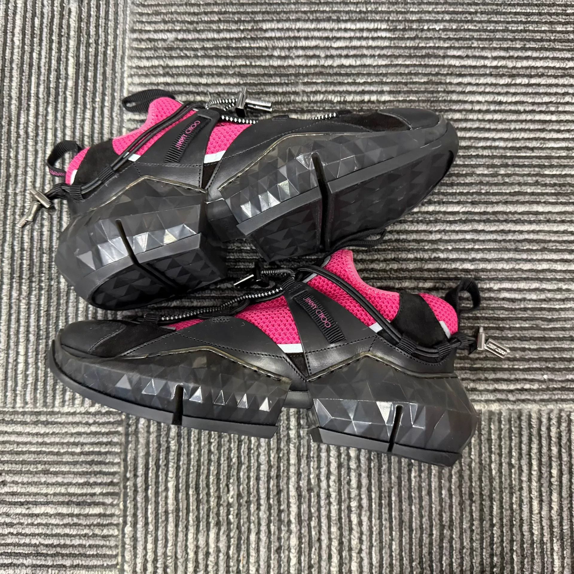 Jimmy Choo Jimmy Choo Casual Pink Lowtop Sneakers us_7-5 Women Size US 7.5 / IT 37.5 - 2 Thumbnail