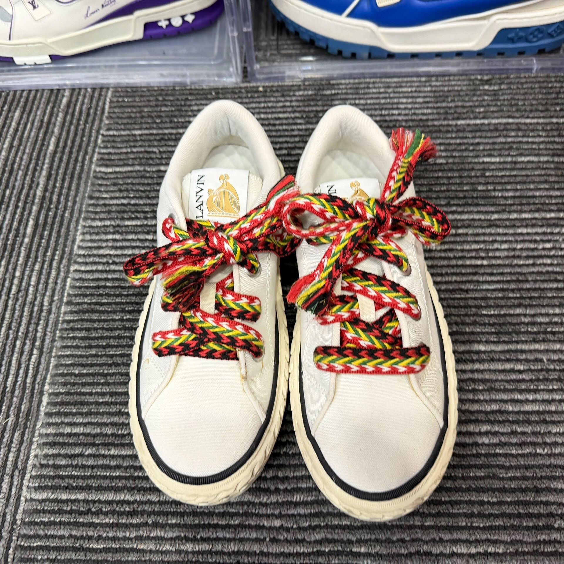 Lanvin Lanvin Canvas White Lowtop Sneakers 8.5 Men Size US 8.5 / EU 41-42 - 4 Thumbnail