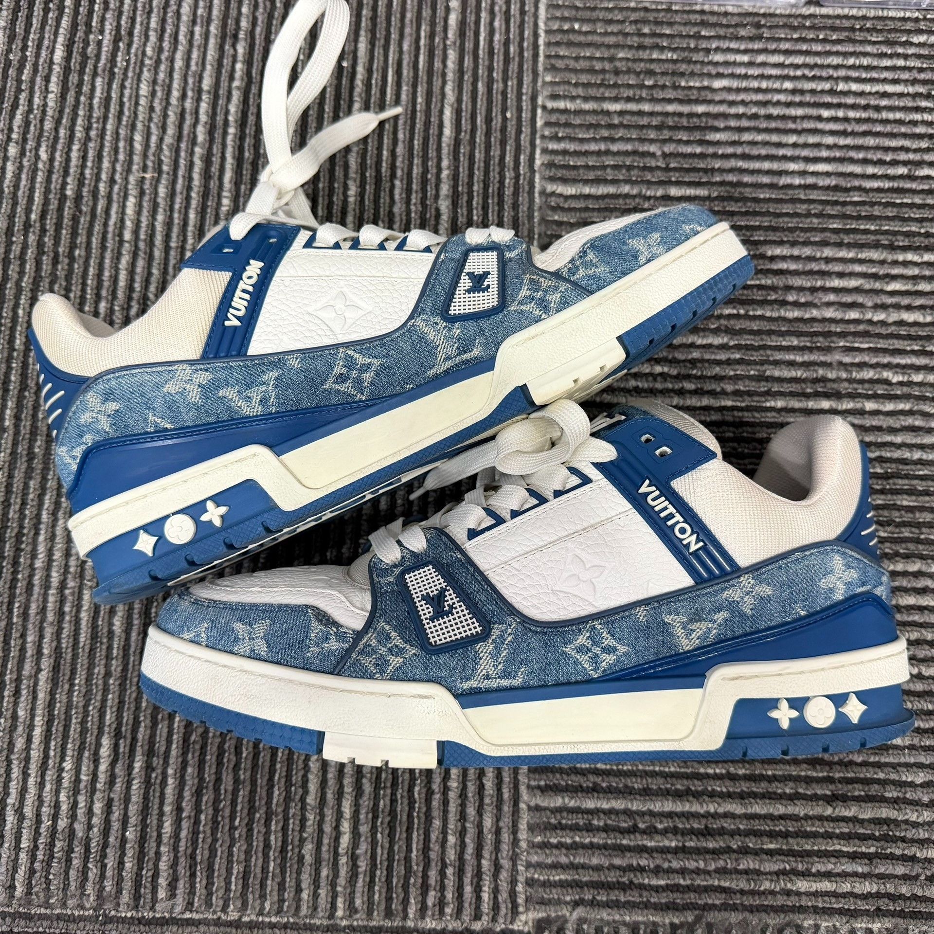 Louis Vuitton Louis Vuitton Training Denim Blue Lowtop Sneakers 8.5 Men Size US 8.5 / EU 41-42 - 2 Thumbnail