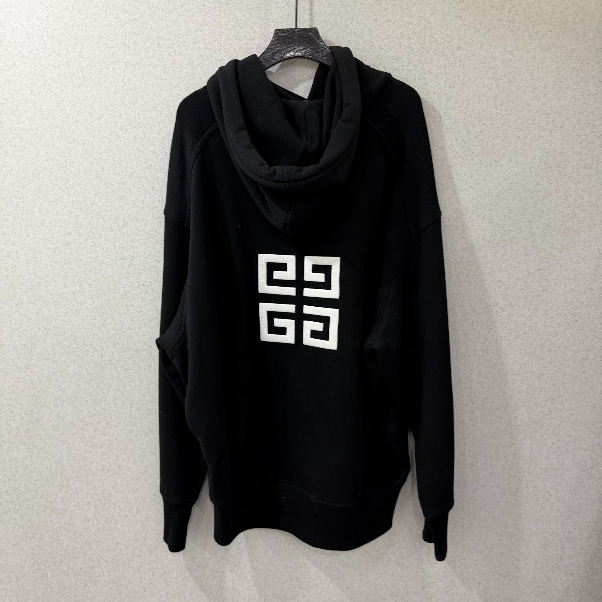 Givenchy Givenchy Retro Embroidered Black Hoodie XS Women Size XS / US 0-2 / IT 36-38 - 2 Thumbnail
