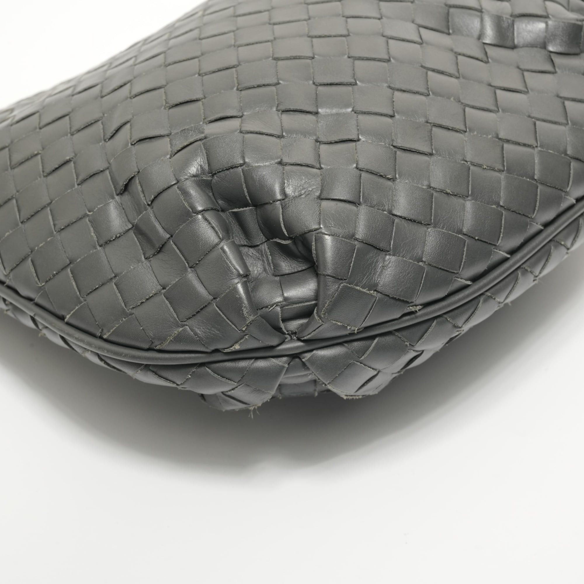 Bottega Veneta Bottega Veneta Intrecciato Shoulder Bag, Gray Size ONE SIZE - 5 Thumbnail