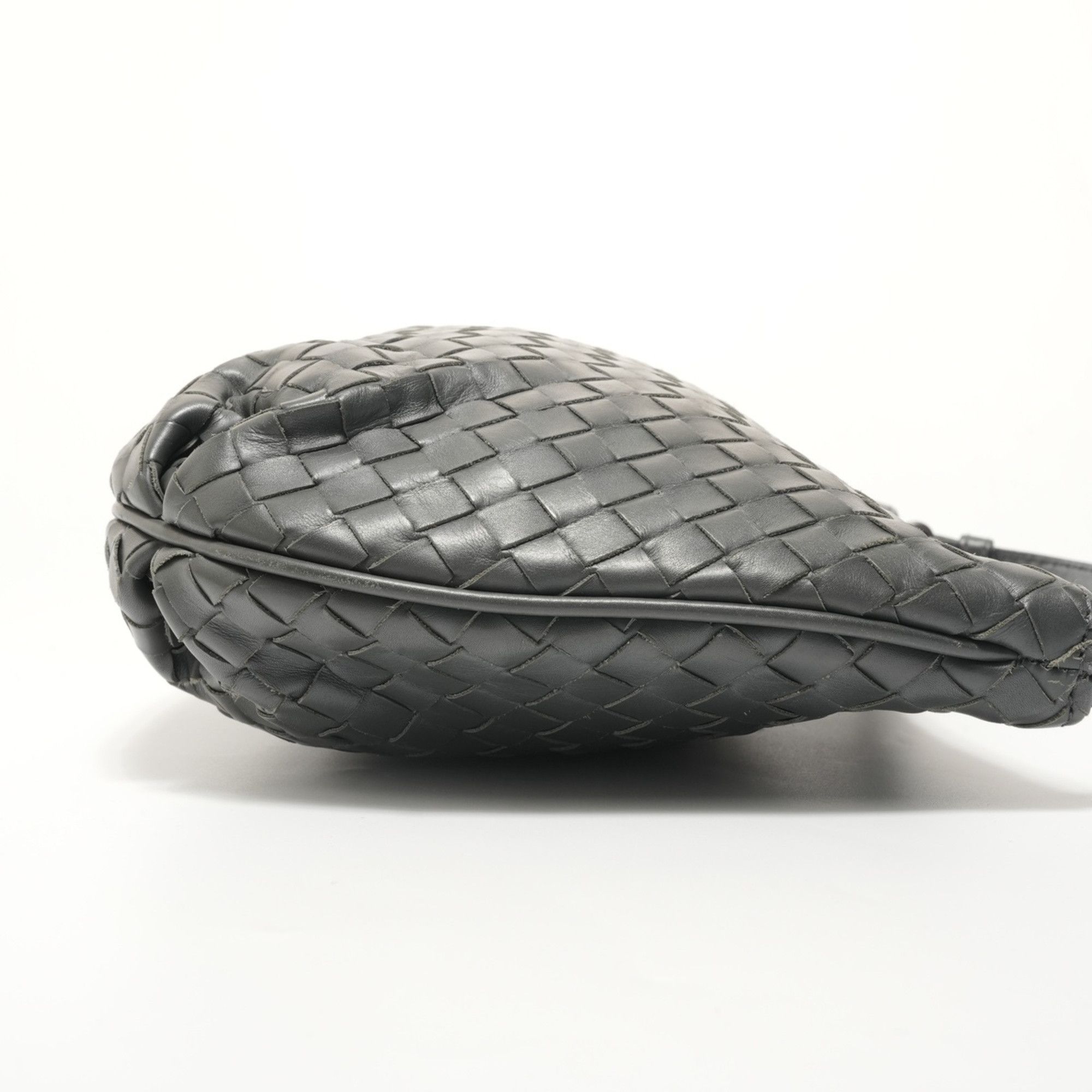 Bottega Veneta Bottega Veneta Intrecciato Shoulder Bag, Gray Size ONE SIZE - 4 Thumbnail