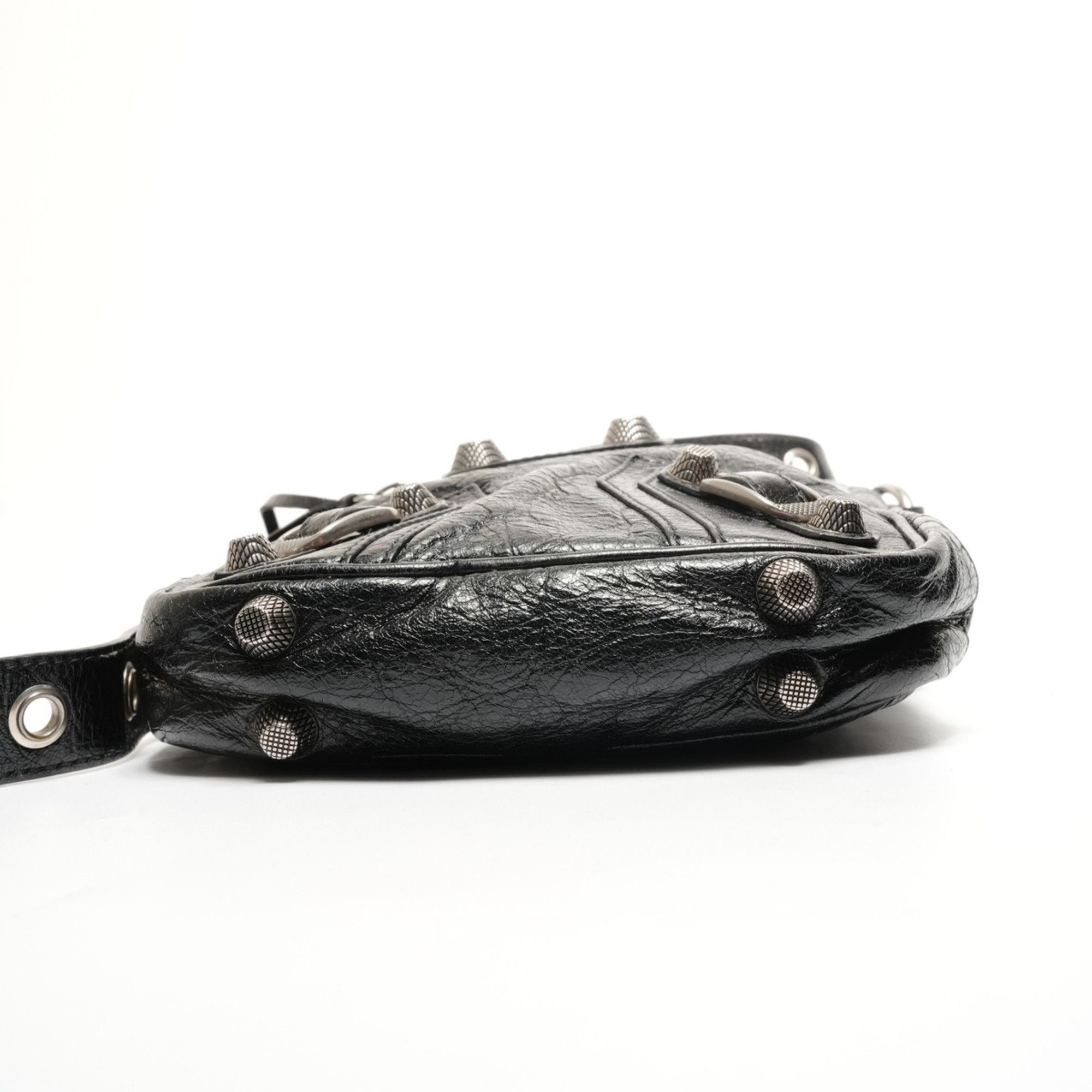Balenciaga Balenciaga Leather Le Cagole Crossbody Bag Shoulder Black Size ONE SIZE - 7 Thumbnail
