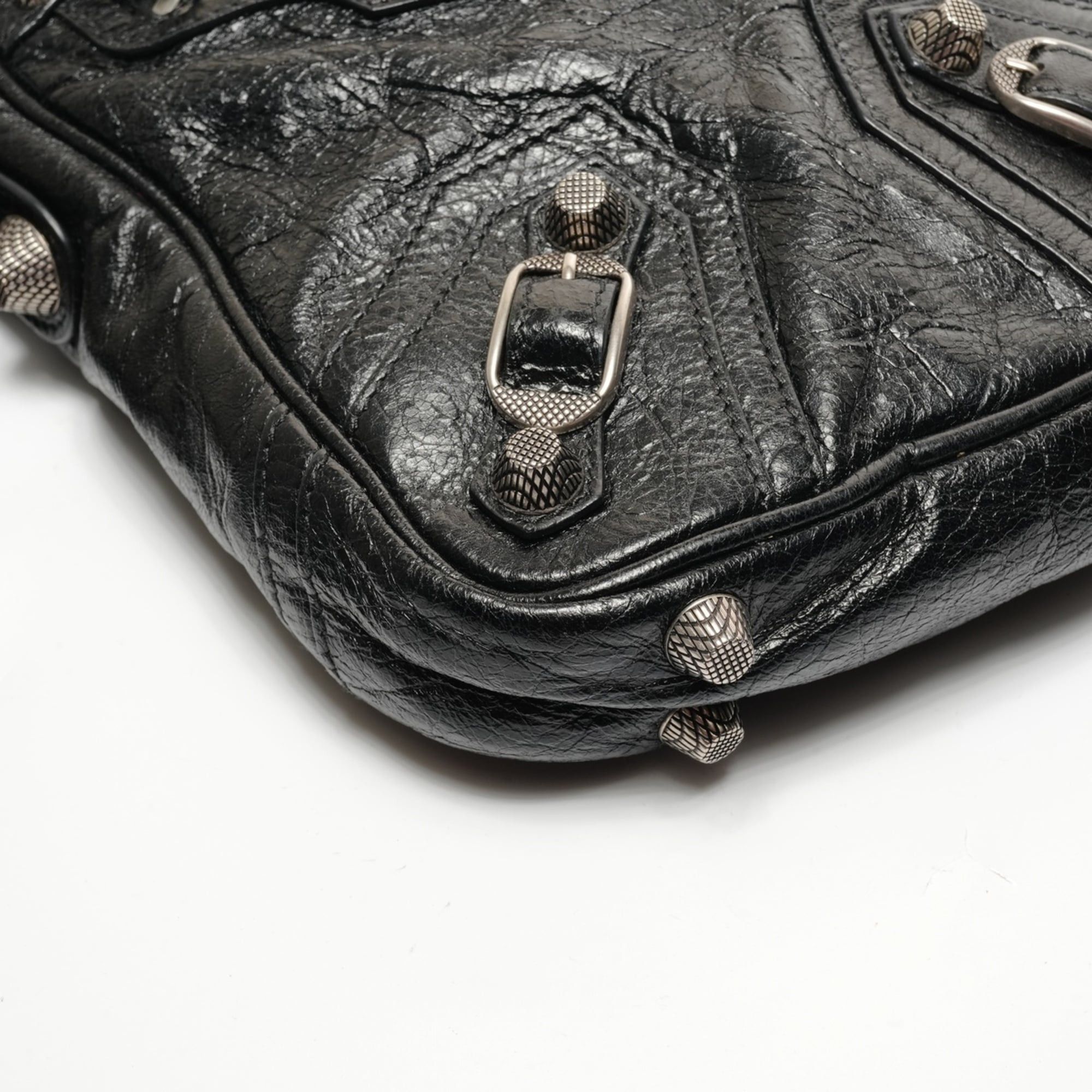 Balenciaga Balenciaga Leather Le Cagole Crossbody Bag Shoulder Black Size ONE SIZE - 5 Thumbnail
