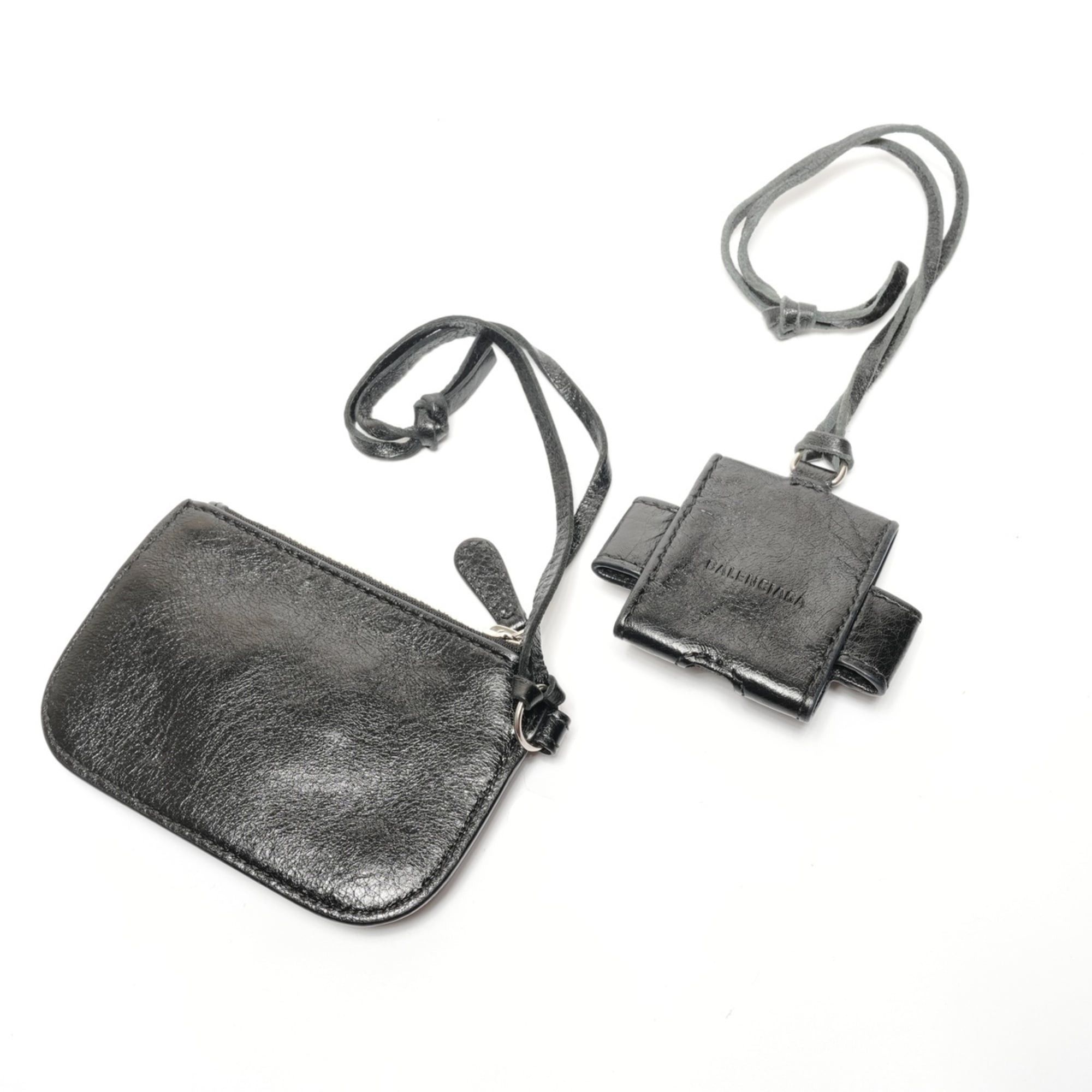 Balenciaga Balenciaga Leather Le Cagole Crossbody Bag Shoulder Black Size ONE SIZE - 14 Thumbnail