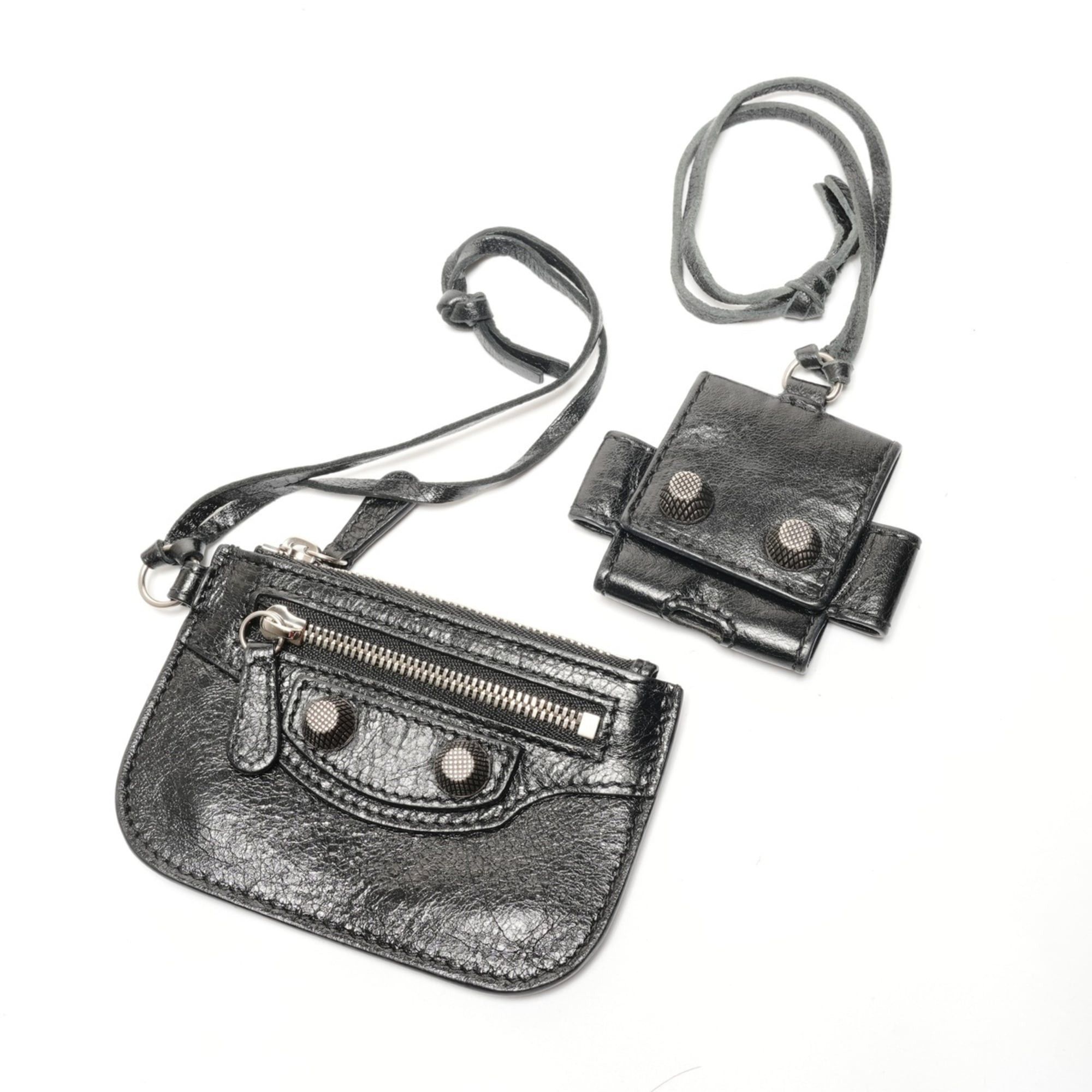 Balenciaga Balenciaga Leather Le Cagole Crossbody Bag Shoulder Black Size ONE SIZE - 13 Thumbnail