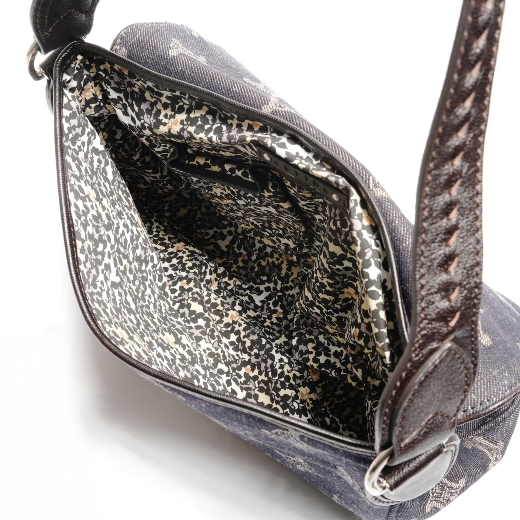 Celine Celine Macadam Denim Shoulder Bag, Navy Size ONE SIZE - 11 Thumbnail
