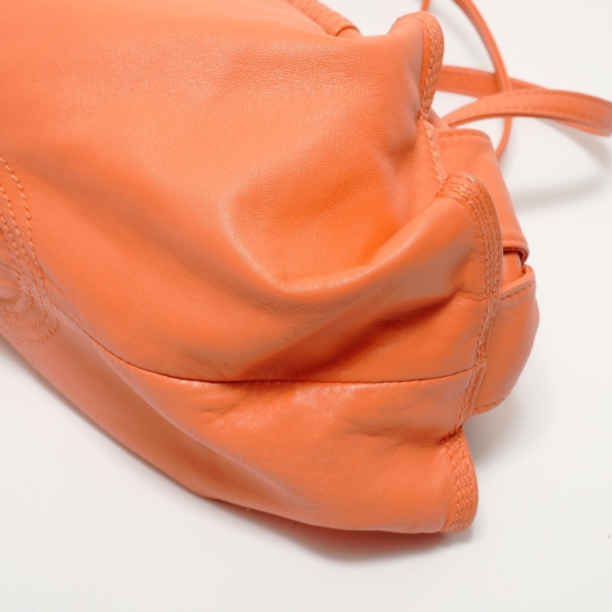 Loewe Loewe Anagram 2-Way Leather Shoulder Bag, Orange Size ONE SIZE - 6 Thumbnail