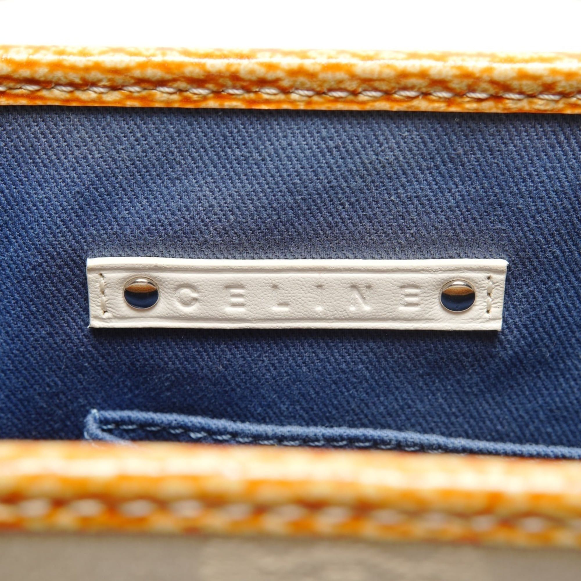 Celine Celine Boogie Macadam Canvas Handbag, Beige Size ONE SIZE - 9 Thumbnail