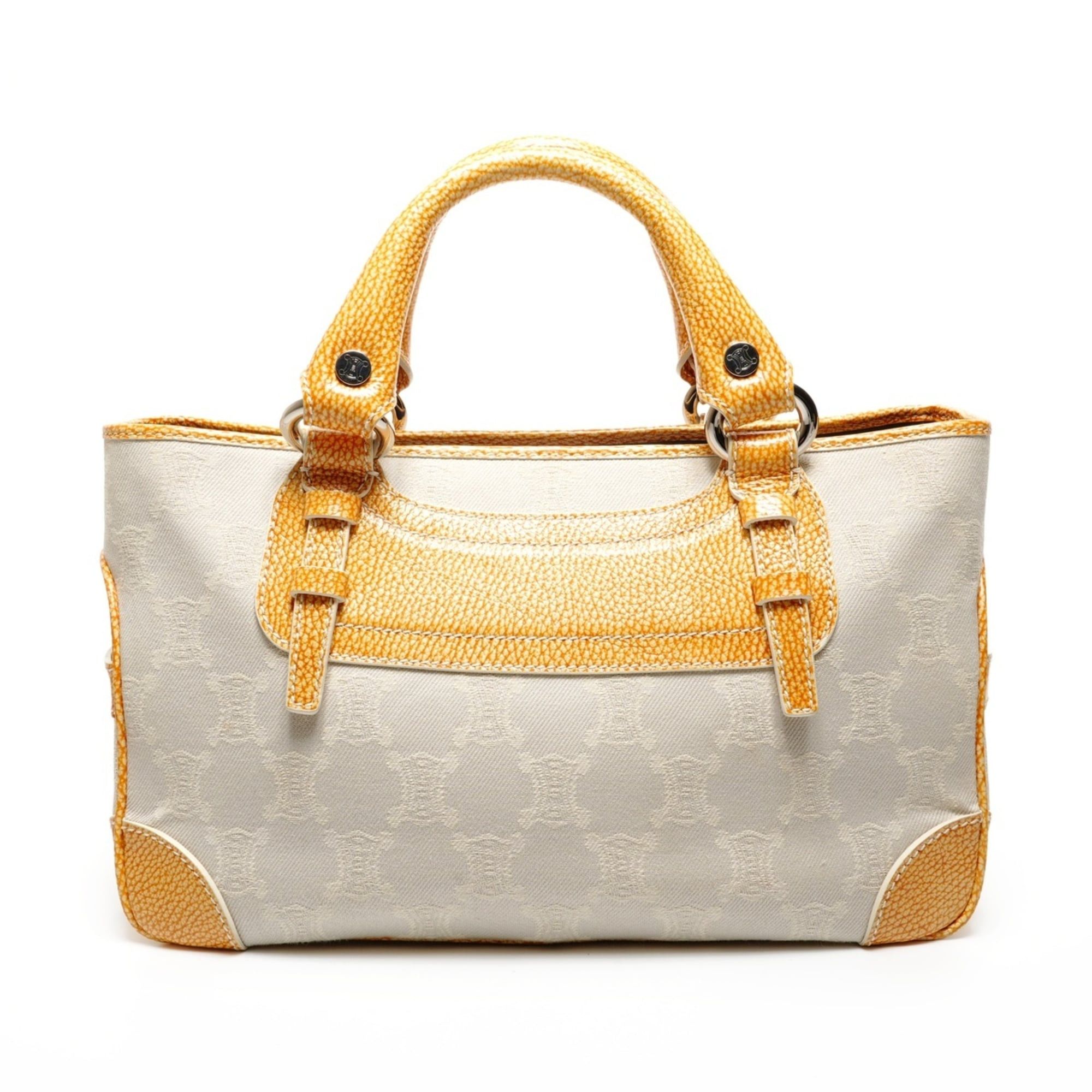 Celine Celine Boogie Macadam Canvas Handbag, Beige Size ONE SIZE - 2 Thumbnail