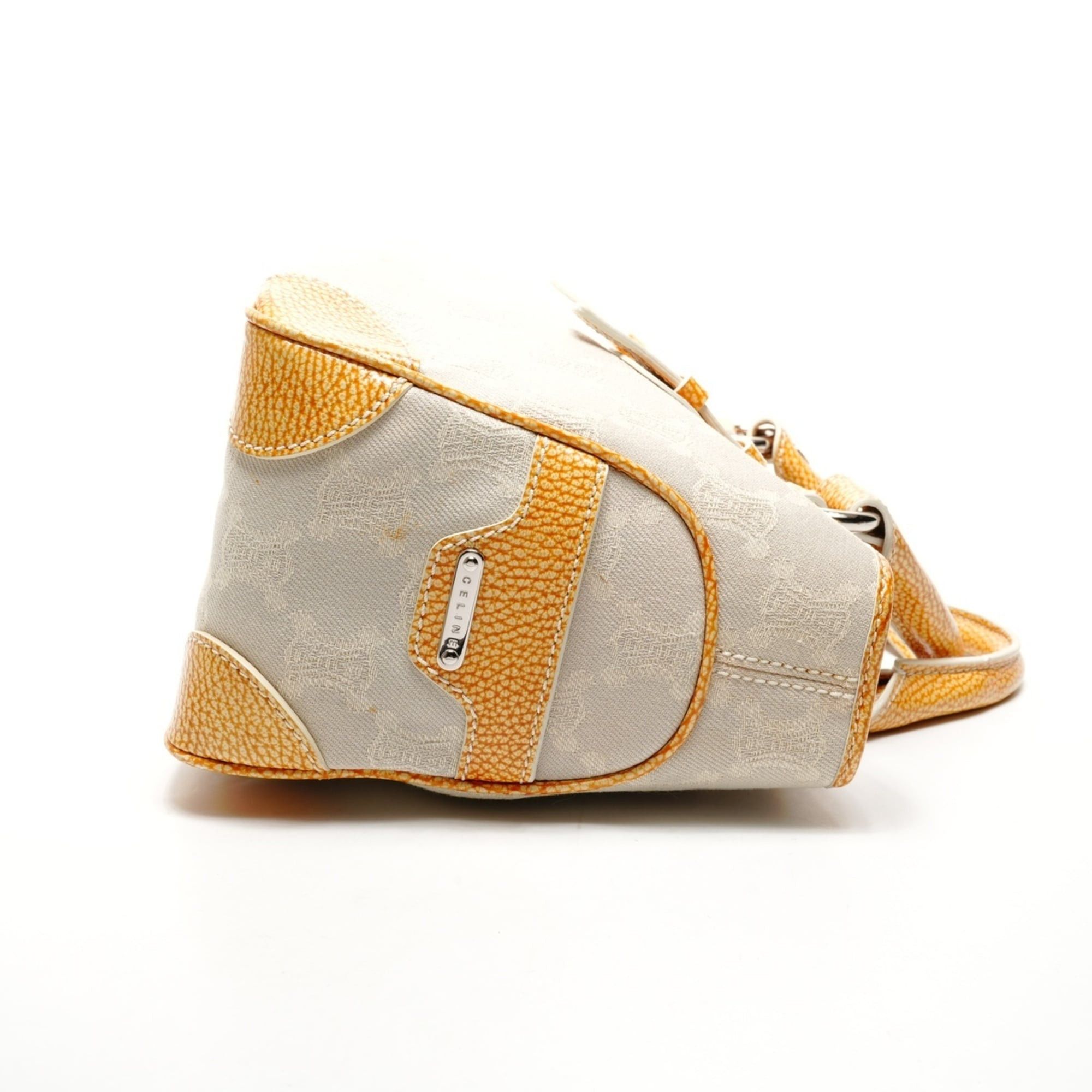 Celine Celine Boogie Macadam Canvas Handbag, Beige Size ONE SIZE - 4 Thumbnail