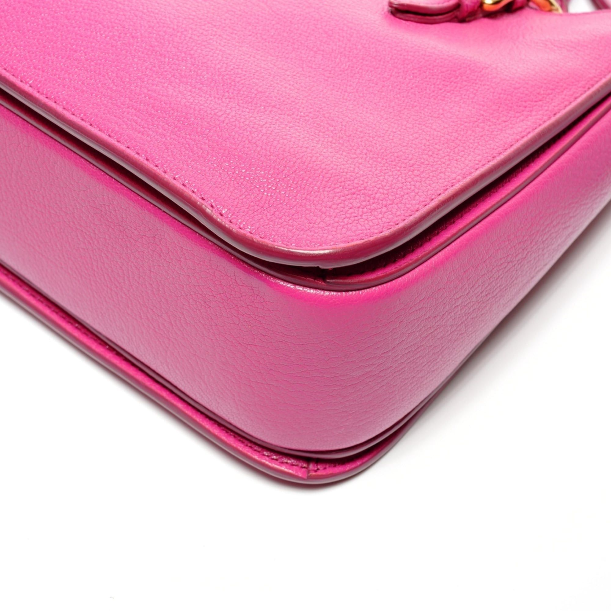 Miu Miu Miu Miu Miu Madras Leather 2-Way Shoulder Bag, Pink Size ONE SIZE - 7 Thumbnail