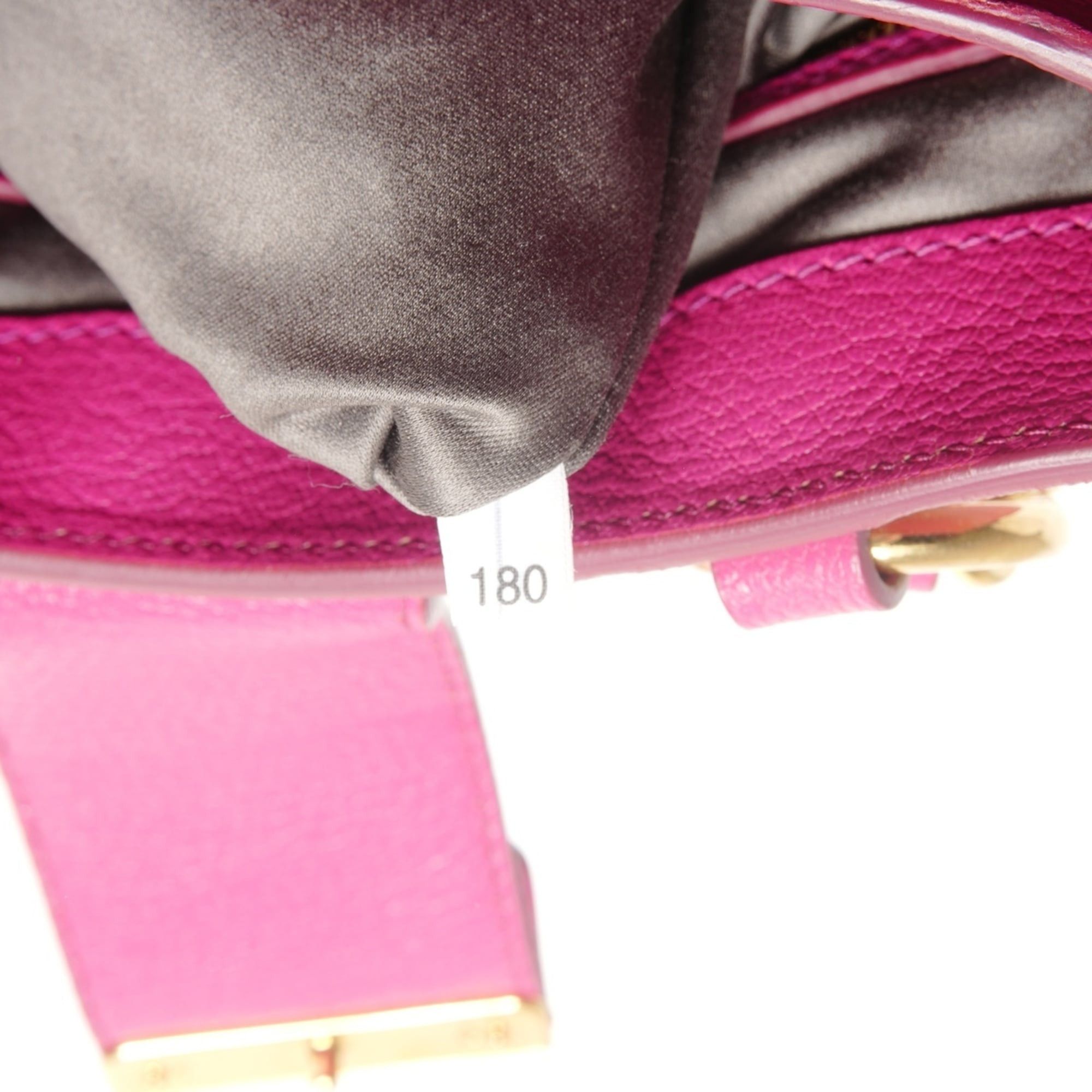 Miu Miu Miu Miu Miu Madras Leather 2-Way Shoulder Bag, Pink Size ONE SIZE - 11 Thumbnail