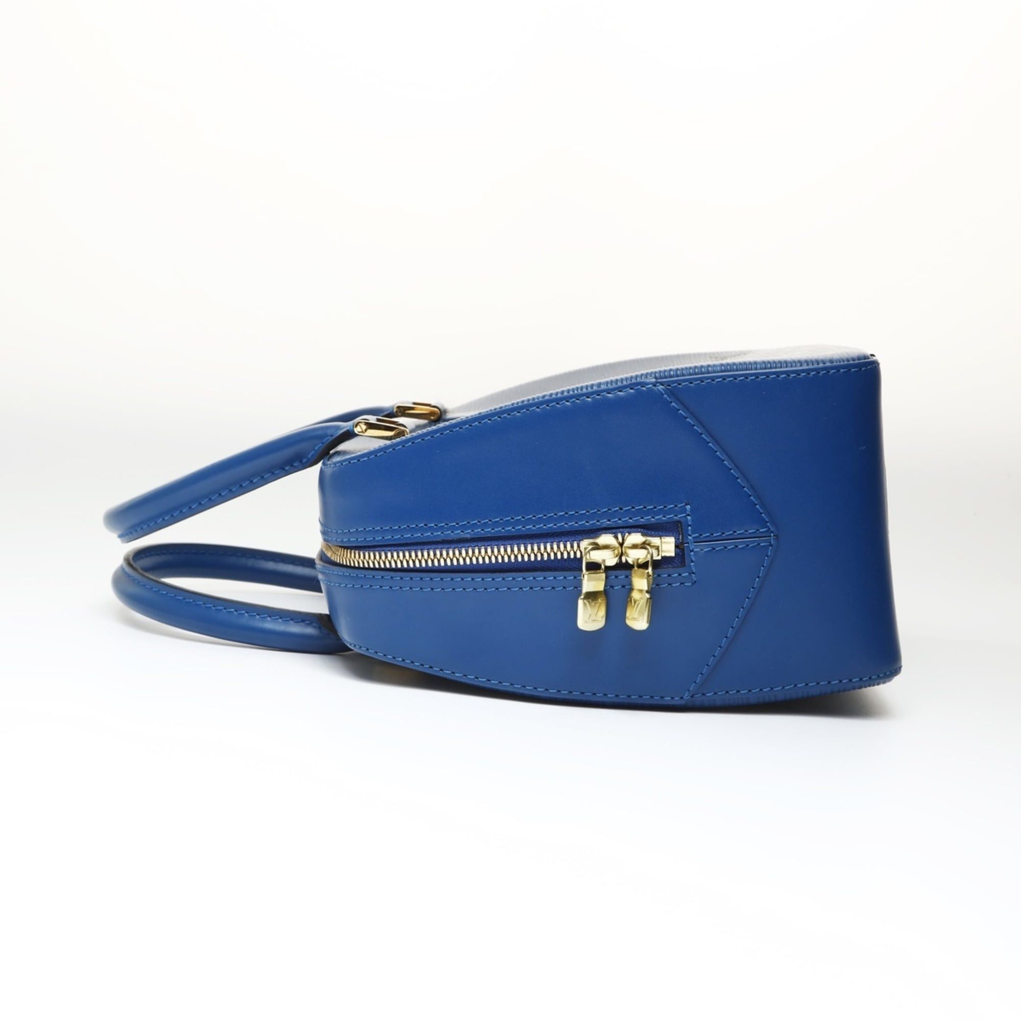 Louis Vuitton Louis Vuitton 1998 Epi Sablon Handbag Blue Size ONE SIZE - 3 Thumbnail