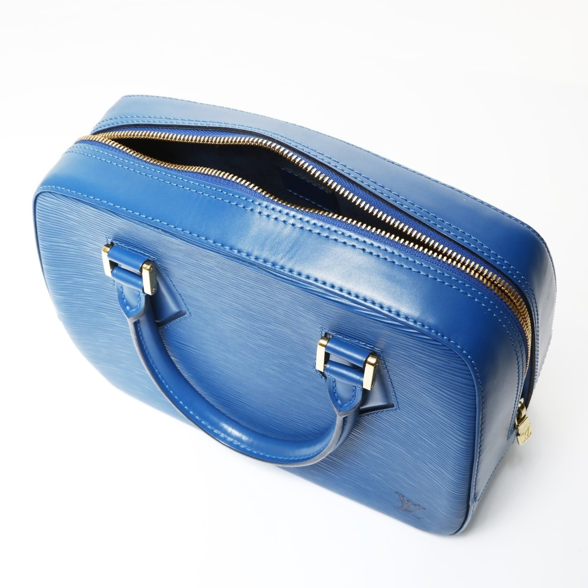 Louis Vuitton Louis Vuitton 1998 Epi Sablon Handbag Blue Size ONE SIZE - 12 Thumbnail