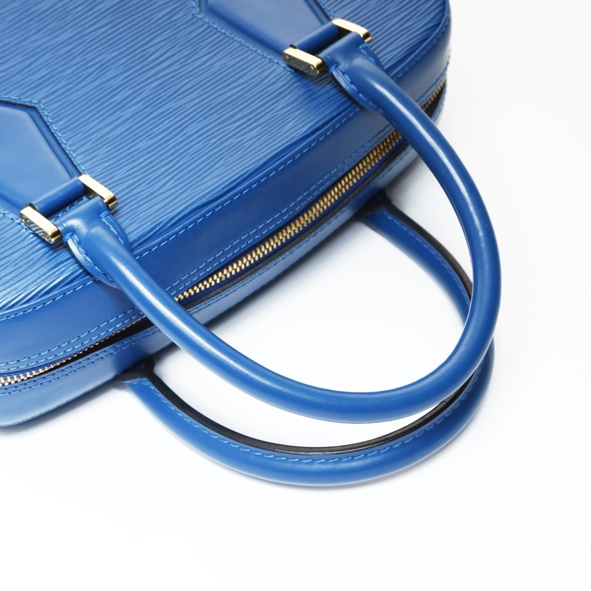 Louis Vuitton Louis Vuitton 1998 Epi Sablon Handbag Blue Size ONE SIZE - 13 Thumbnail
