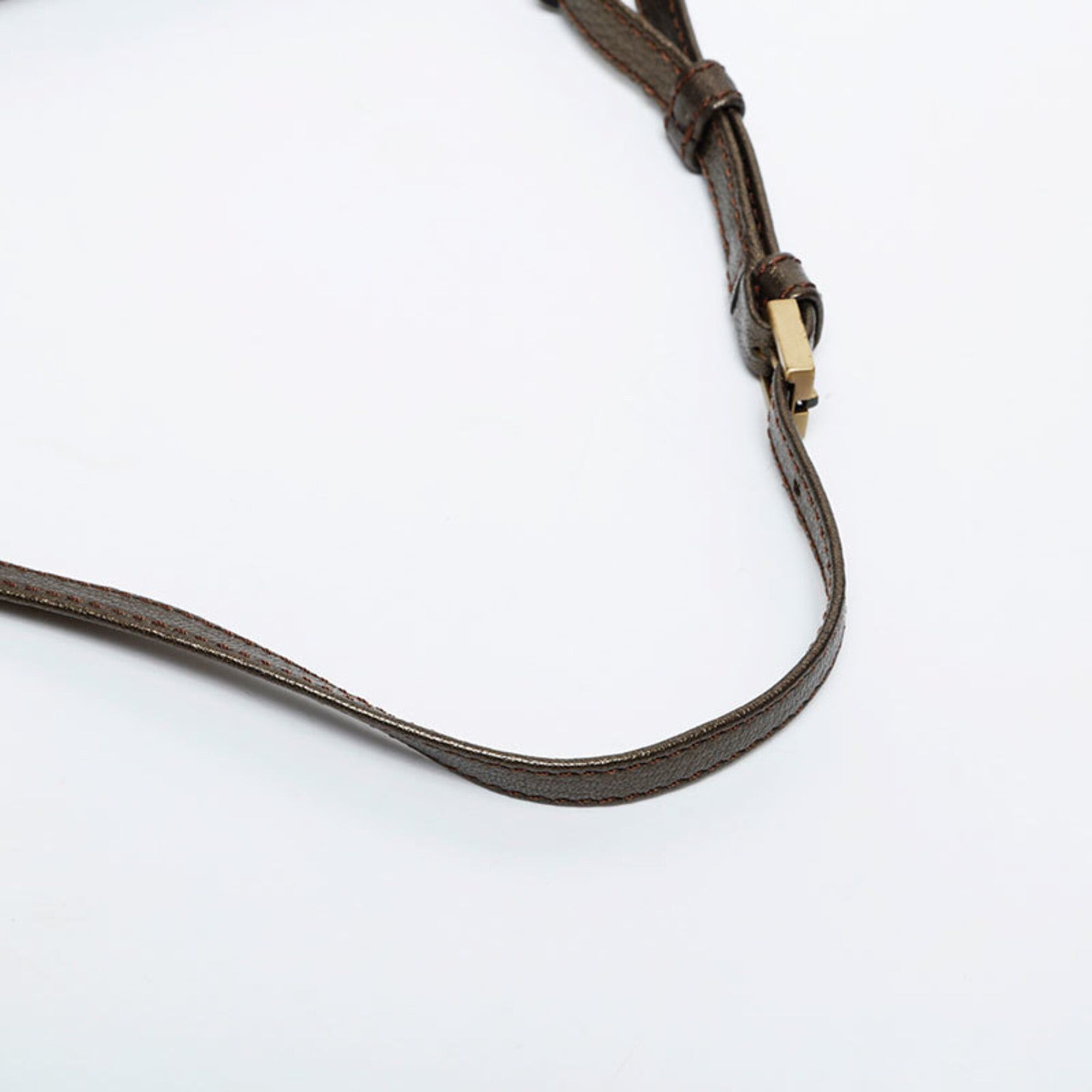 Celine Celine Metallic Mini Shoulder Bag, Gold Size ONE SIZE - 12 Thumbnail