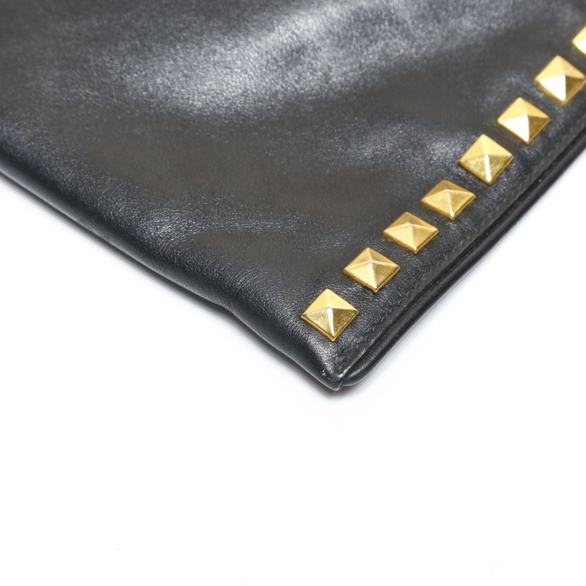 Miu Miu Miu Miu Miu Studded Leather Clutch Bag, Black Size ONE SIZE - 6 Thumbnail