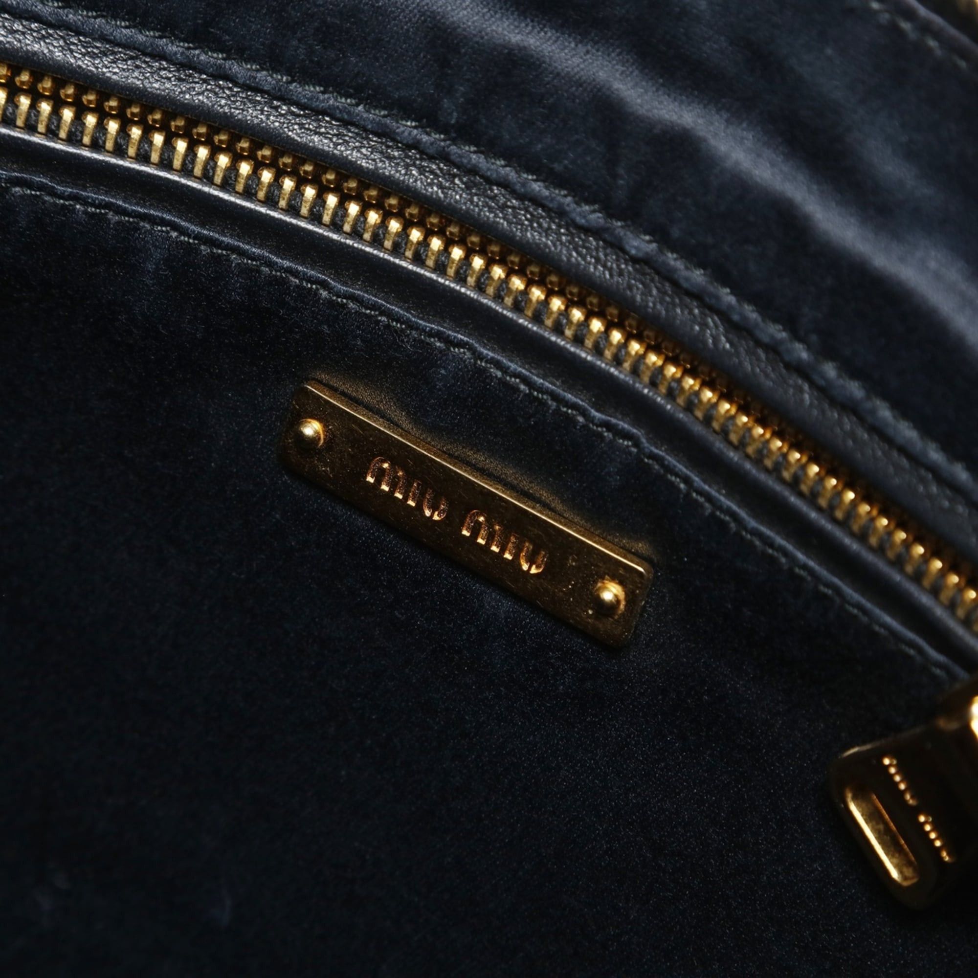 Miu Miu Miu Miu Miu Studded Leather Clutch Bag, Black Size ONE SIZE - 10 Thumbnail