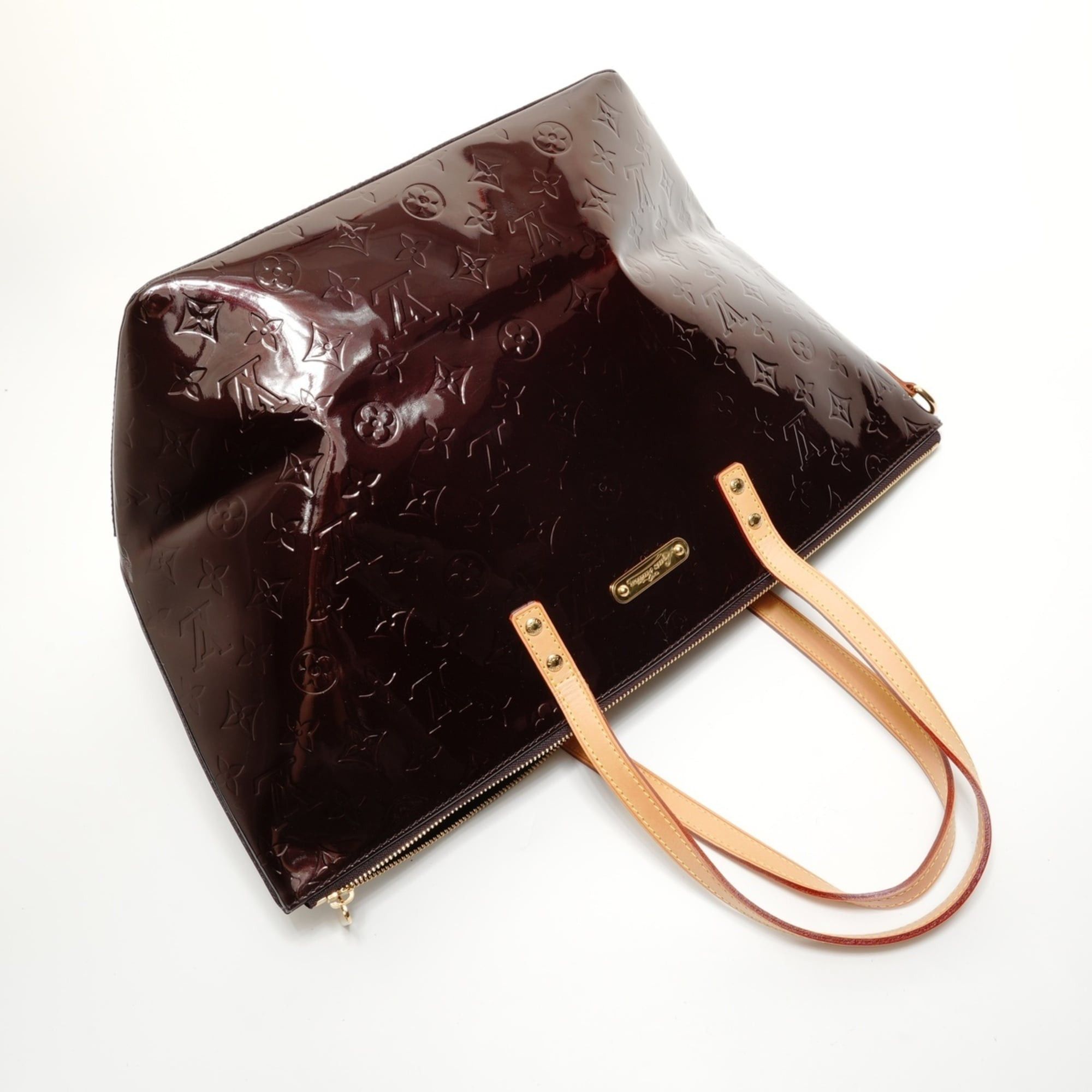 Louis Vuitton Louis Vuitton Monogram Vernis Bellevue GM Tote Bag, Red Size ONE SIZE - 8 Thumbnail