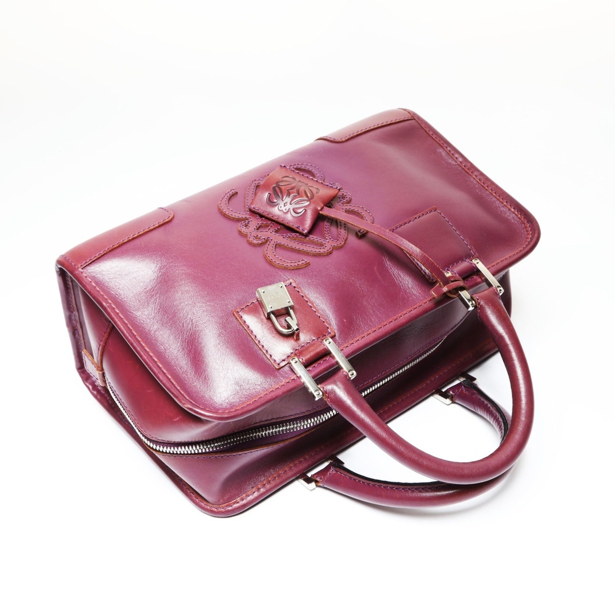 Loewe Loewe Amazona 28 Anagram Handbag, Purple Size ONE SIZE - 10 Thumbnail