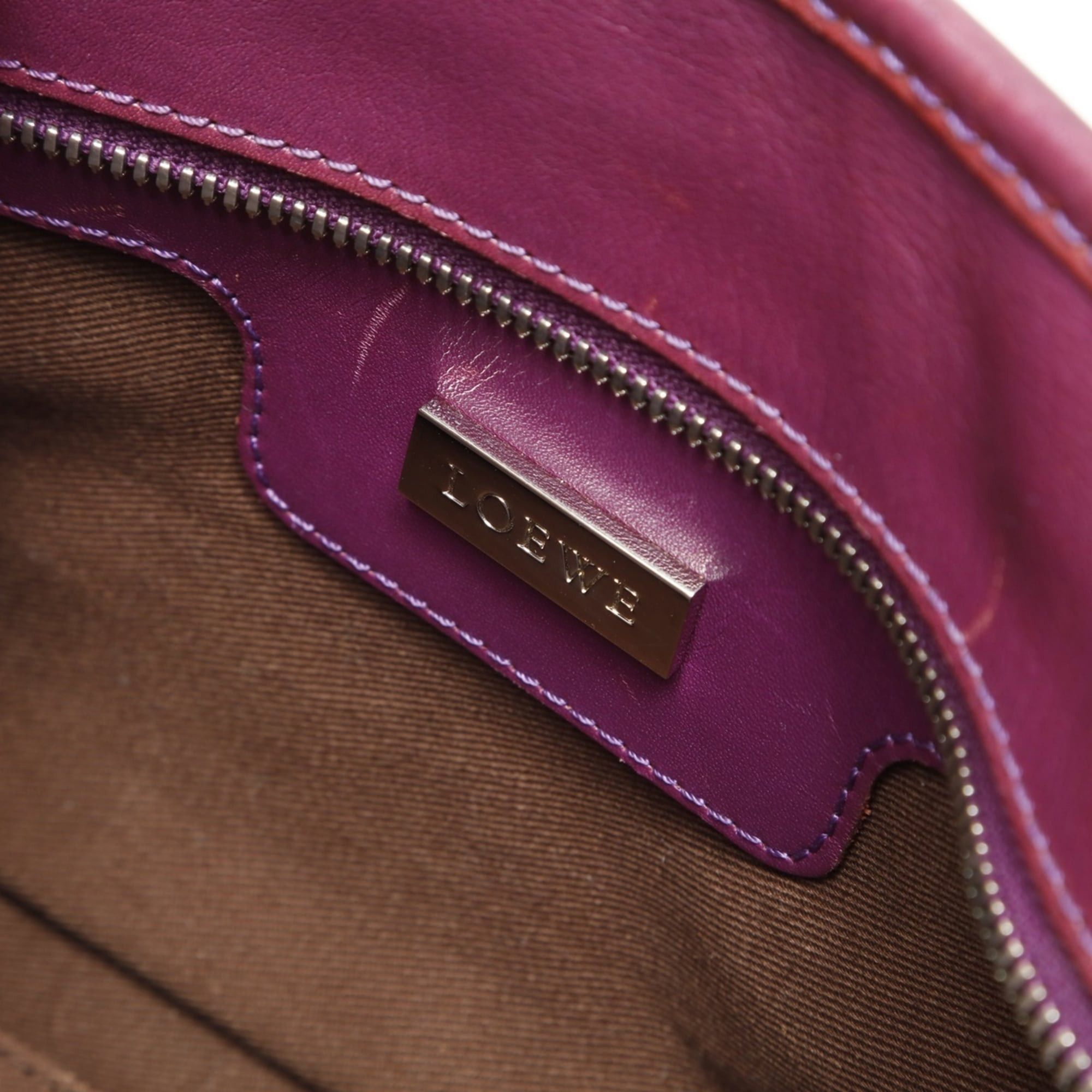 Loewe Loewe Amazona 28 Anagram Handbag, Purple Size ONE SIZE - 11 Thumbnail