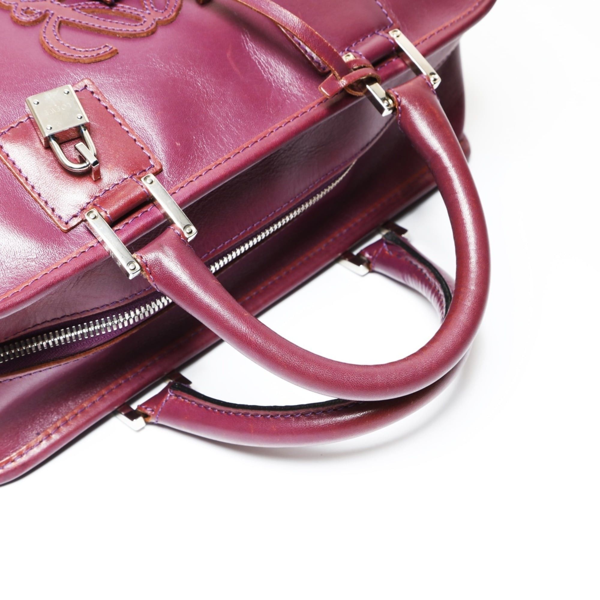 Loewe Loewe Amazona 28 Anagram Handbag, Purple Size ONE SIZE - 14 Thumbnail