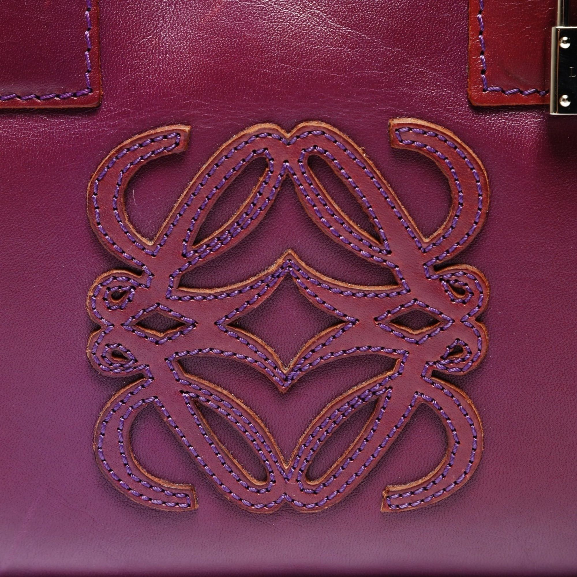 Loewe Loewe Amazona 28 Anagram Handbag, Purple Size ONE SIZE - 9 Thumbnail