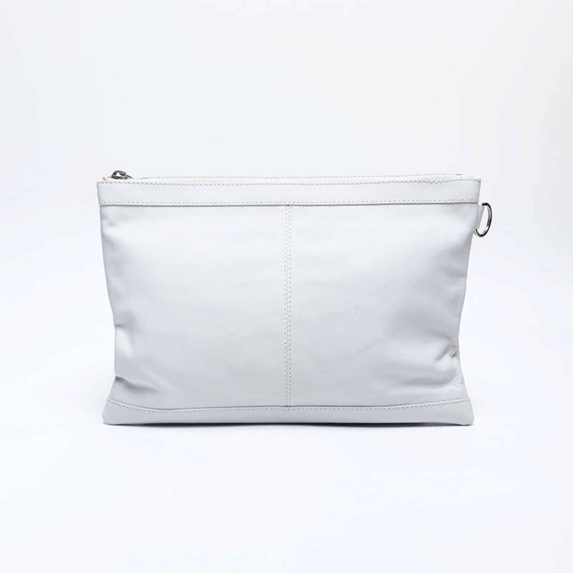 Balenciaga Balenciaga Classic Clip M 273022 Leather Clutch Bag White Size ONE SIZE - 2 Thumbnail