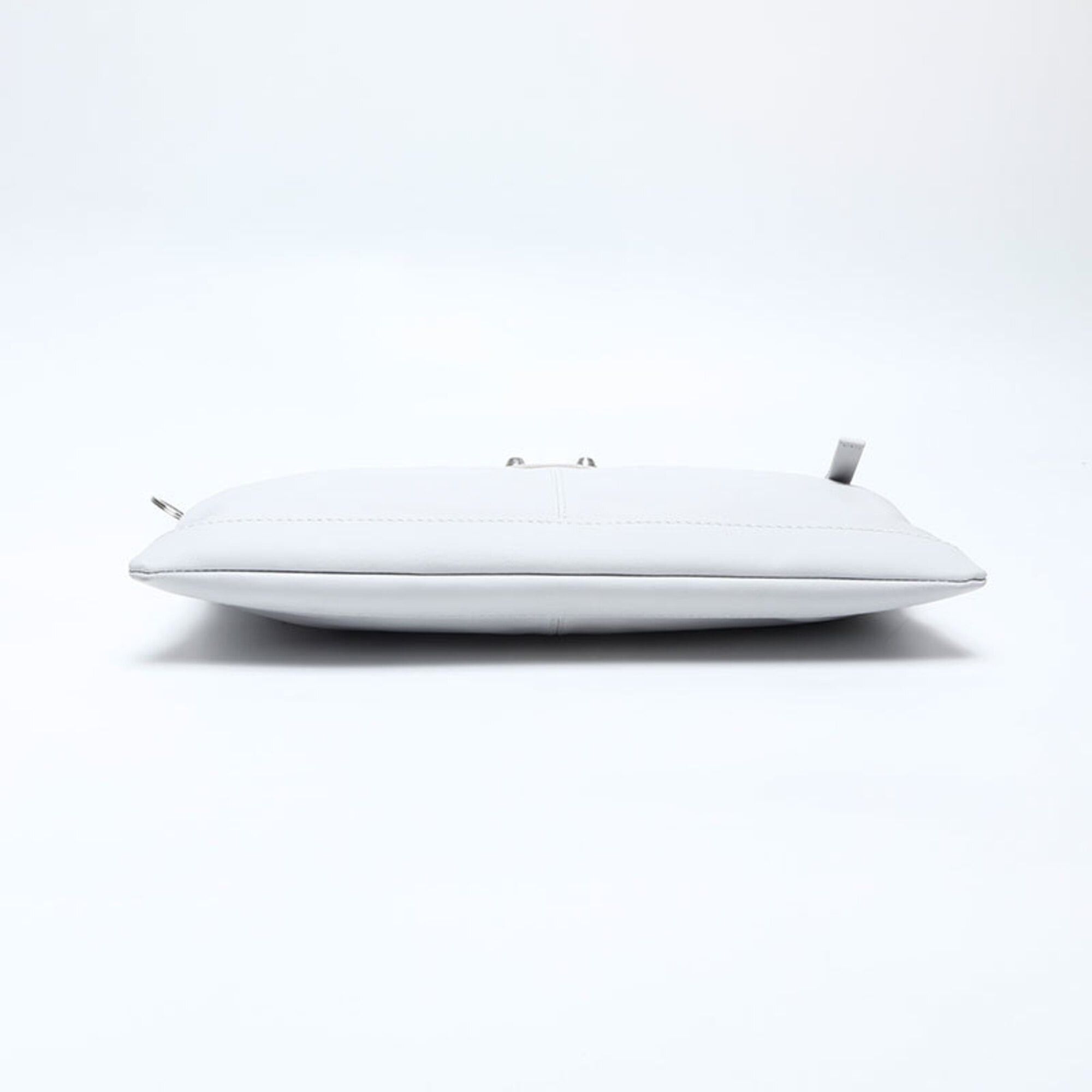 Balenciaga Balenciaga Classic Clip M 273022 Leather Clutch Bag White Size ONE SIZE - 7 Thumbnail