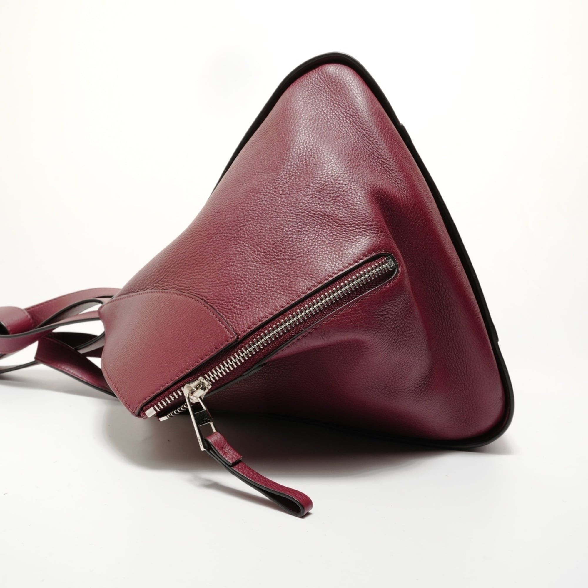 Loewe Loewe Hammock Leather 2-Way Handbag, Bordeaux, Red Size ONE SIZE - 3 Thumbnail
