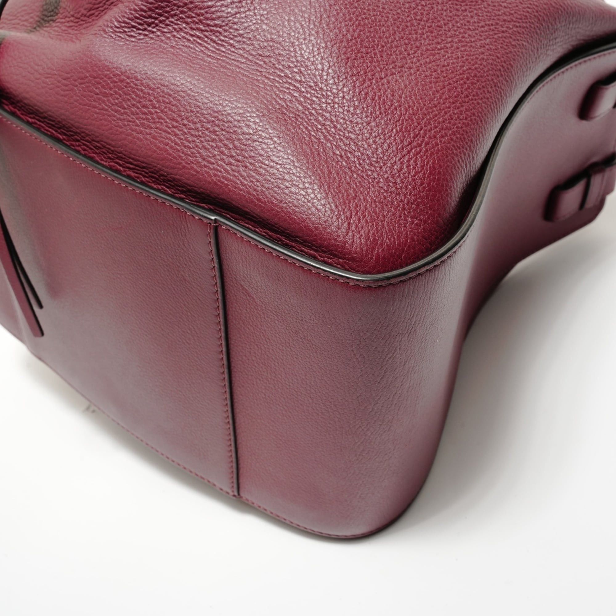 Loewe Loewe Hammock Leather 2-Way Handbag, Bordeaux, Red Size ONE SIZE - 6 Thumbnail
