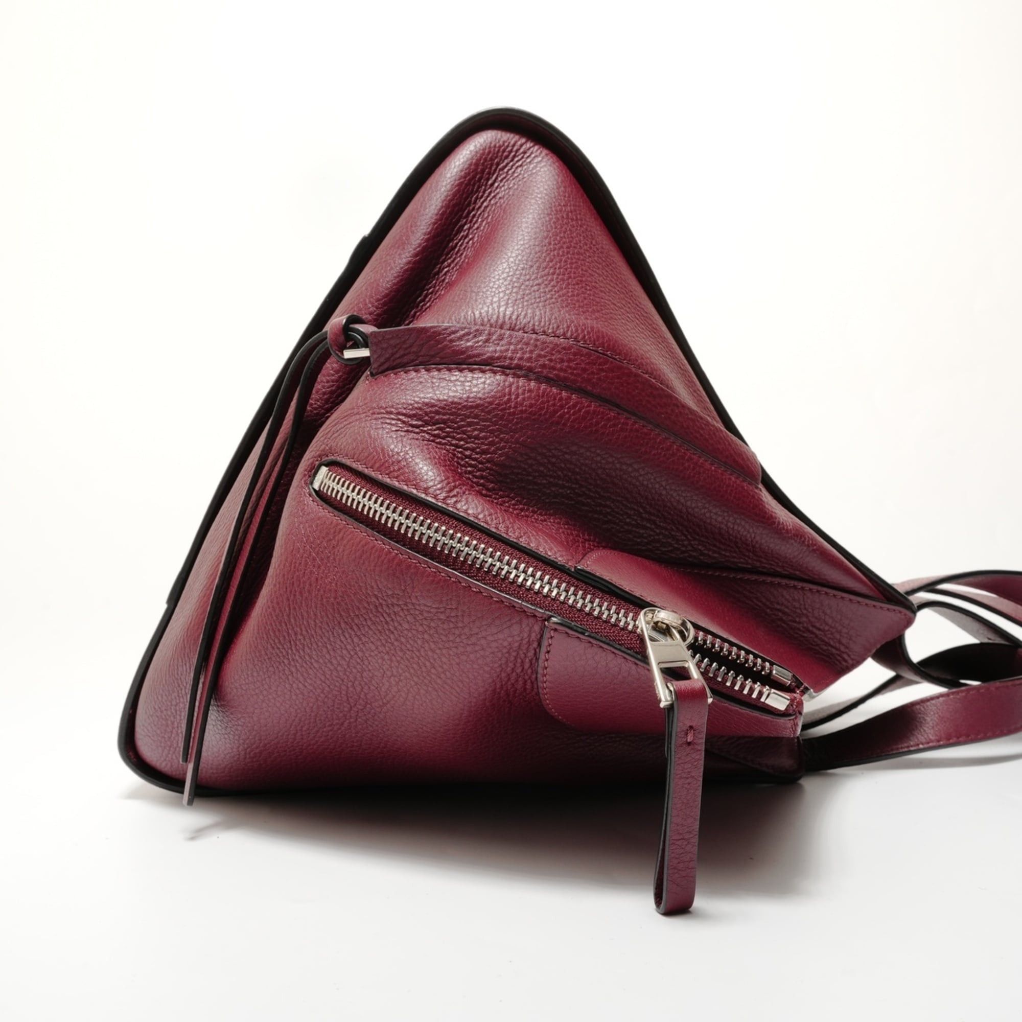 Loewe Loewe Hammock Leather 2-Way Handbag, Bordeaux, Red Size ONE SIZE - 4 Thumbnail