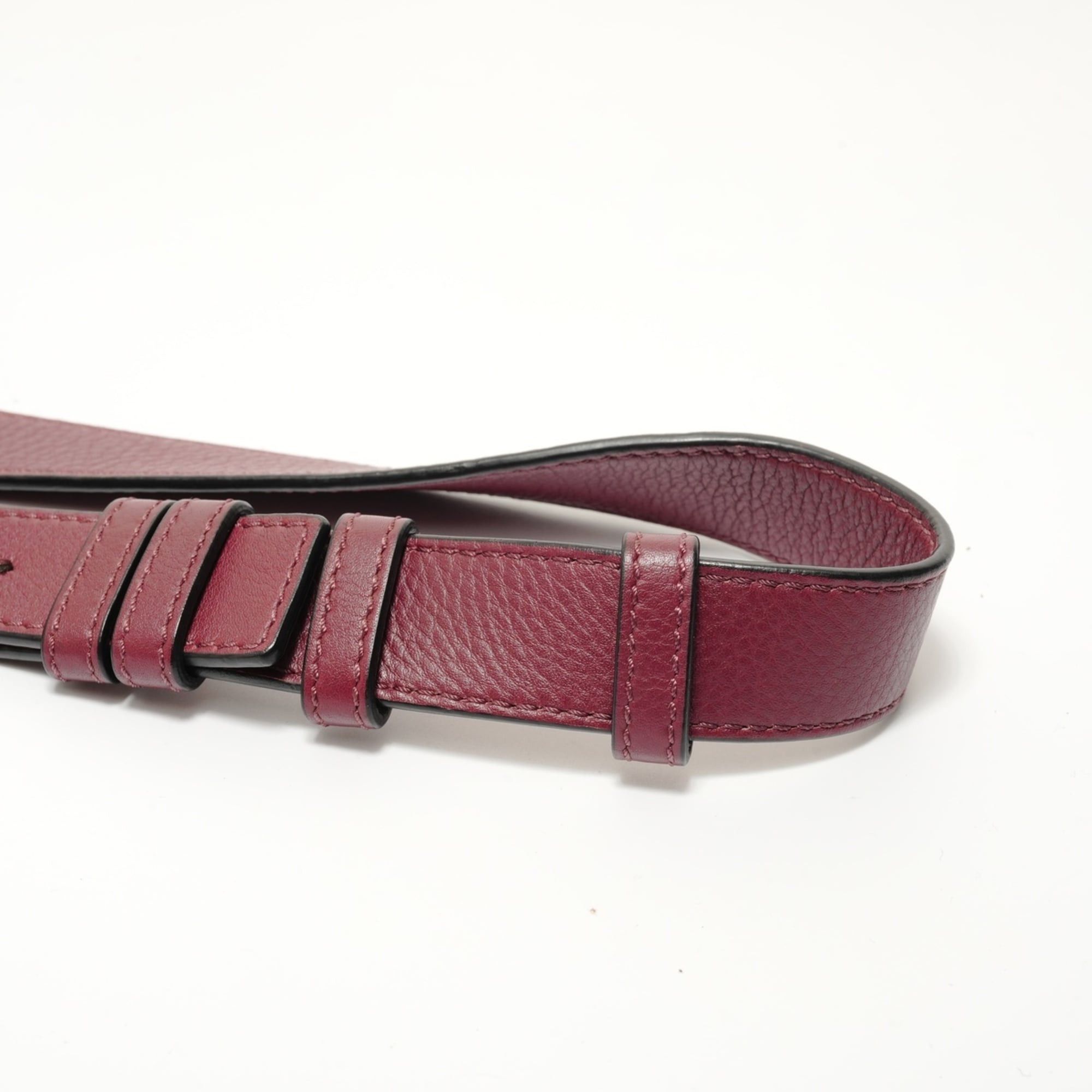 Loewe Loewe Hammock Leather 2-Way Handbag, Bordeaux, Red Size ONE SIZE - 11 Thumbnail