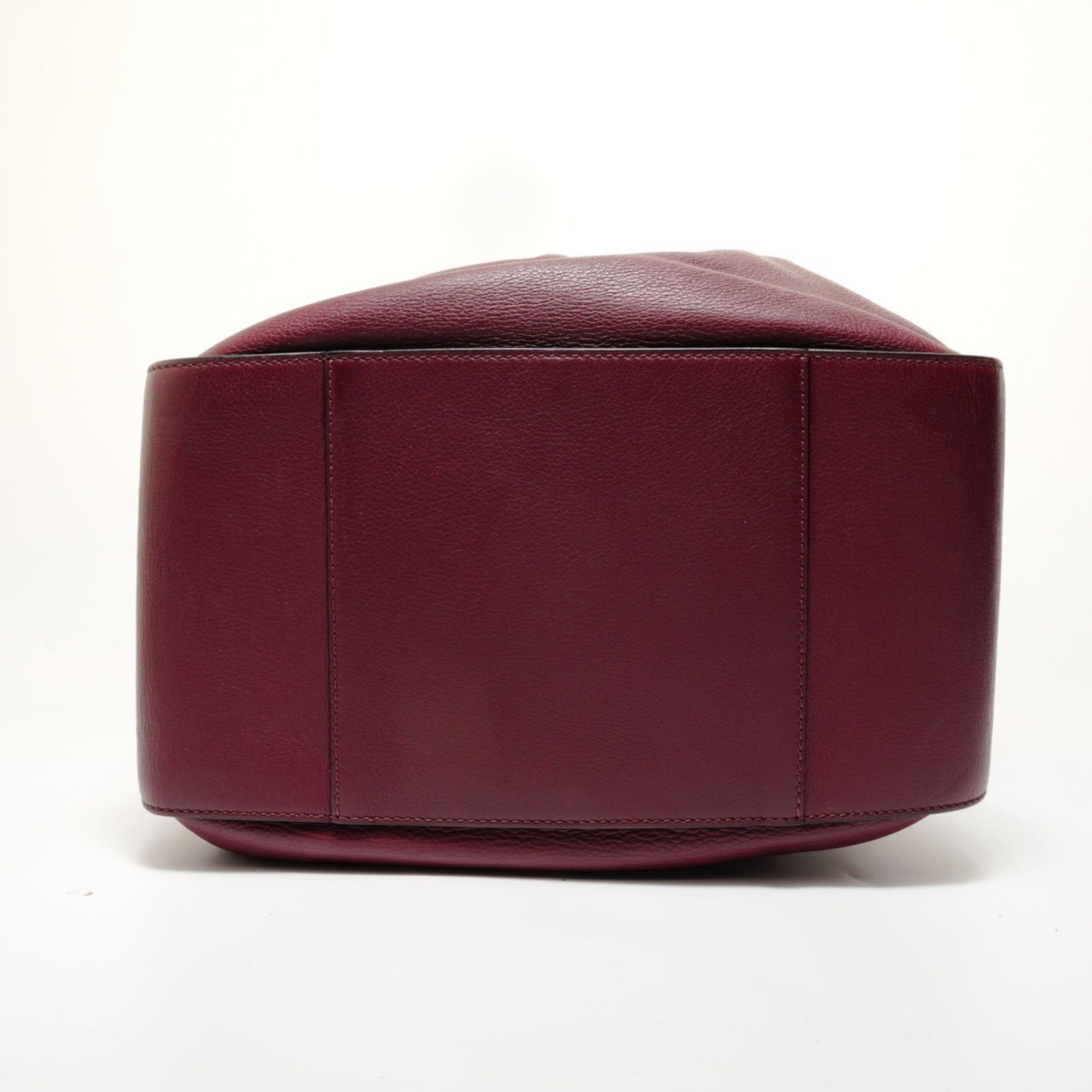 Loewe Loewe Hammock Leather 2-Way Handbag, Bordeaux, Red Size ONE SIZE - 7 Thumbnail