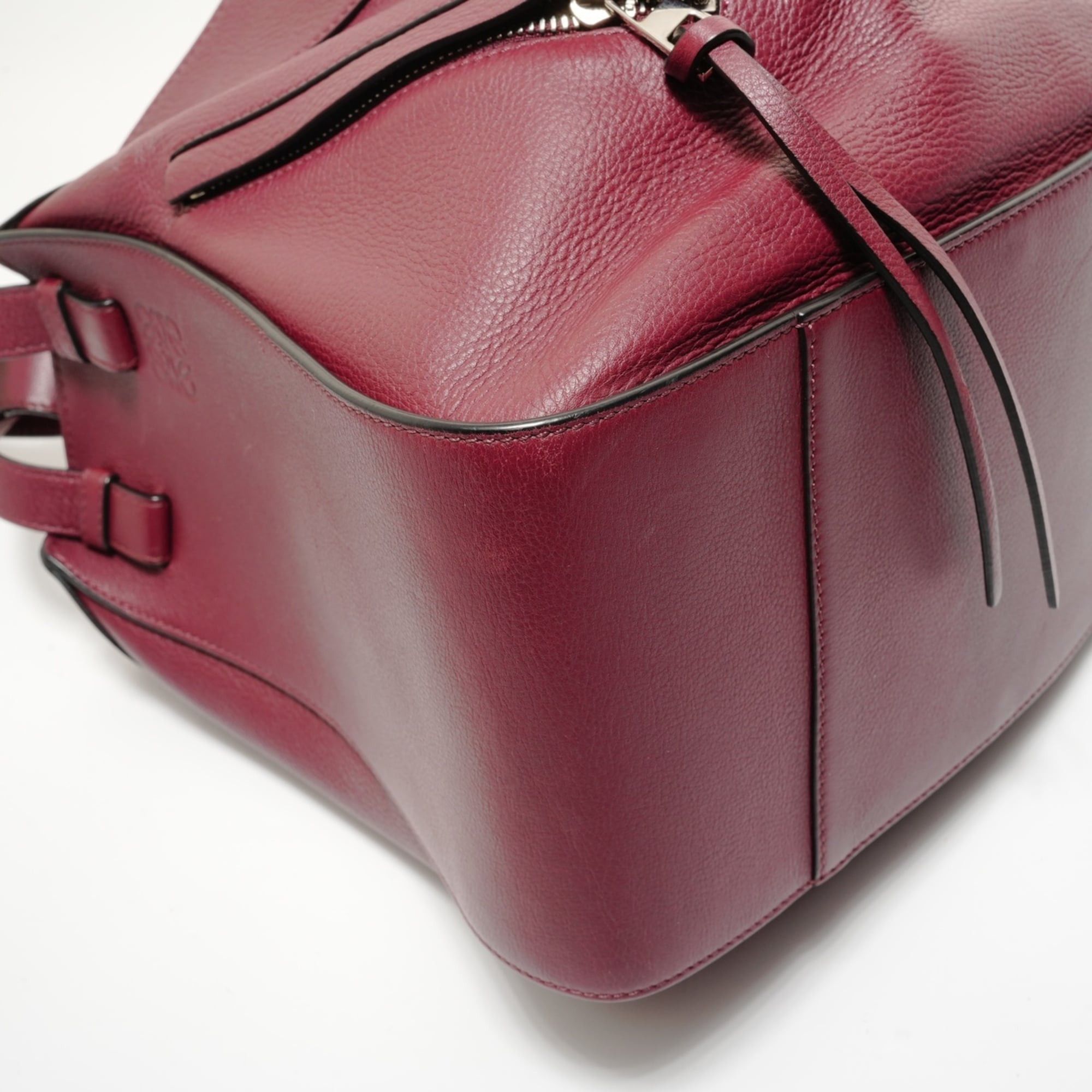 Loewe Loewe Hammock Leather 2-Way Handbag, Bordeaux, Red Size ONE SIZE - 5 Thumbnail