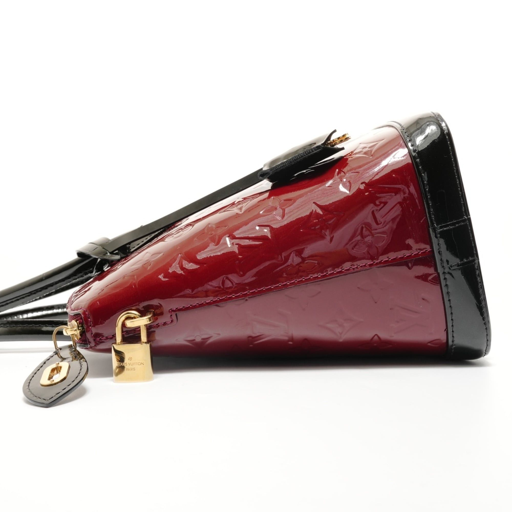 Louis Vuitton Louis Vuitton Lockit PM Monogram Vernis Handbag, Red, 2014 model. Size ONE SIZE - 3 Thumbnail