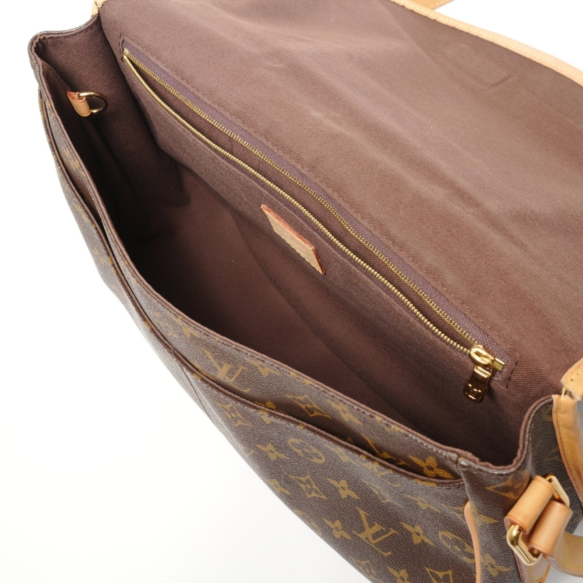 Louis Vuitton Louis Vuitton 2011 Monogram Menilmontant MM Shoulder Bag Brown Size ONE SIZE - 10 Thumbnail