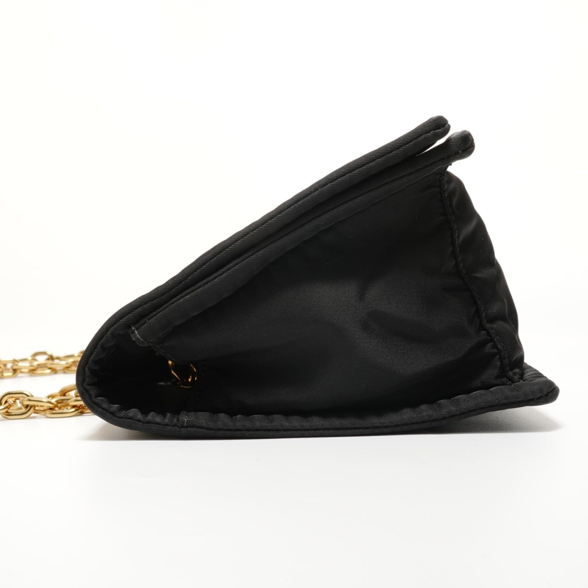 Prada Prada nylon chain shoulder bag, black. Size ONE SIZE - 3 Thumbnail