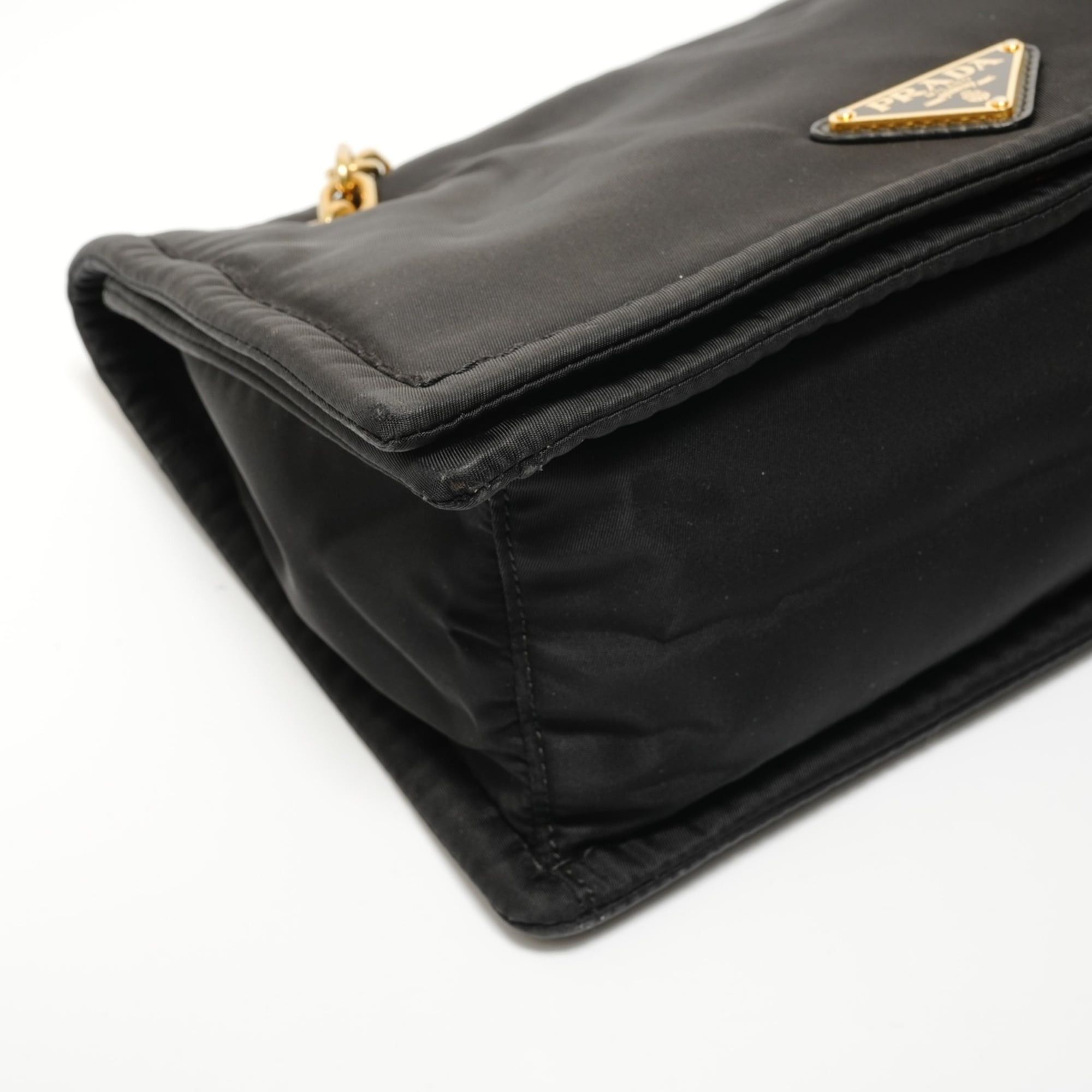Prada Prada nylon chain shoulder bag, black. Size ONE SIZE - 5 Thumbnail