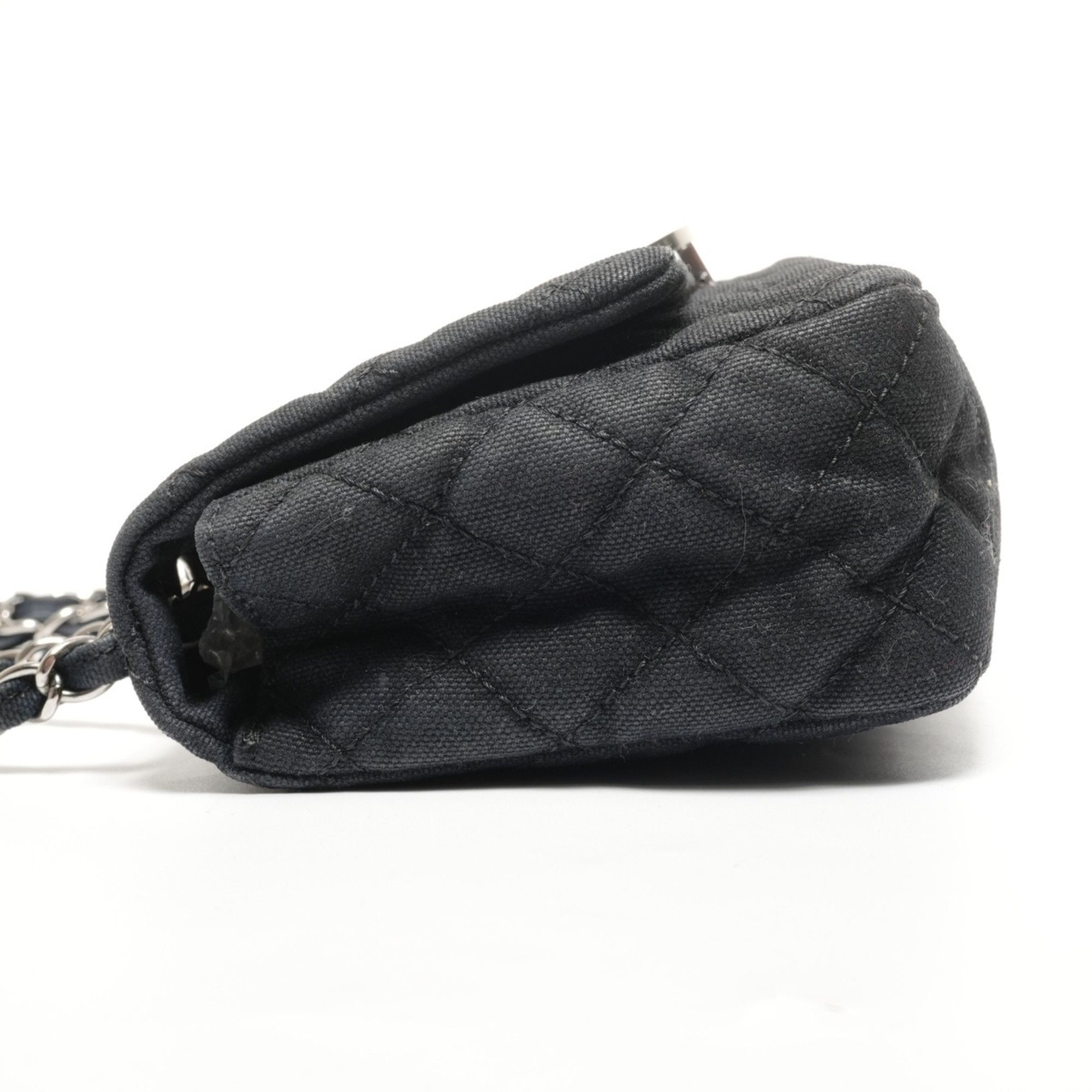 Chanel Chanel Matelassé Canvas Coco Mark Flap Chain Shoulder Bag, Black Size ONE SIZE - 3 Thumbnail