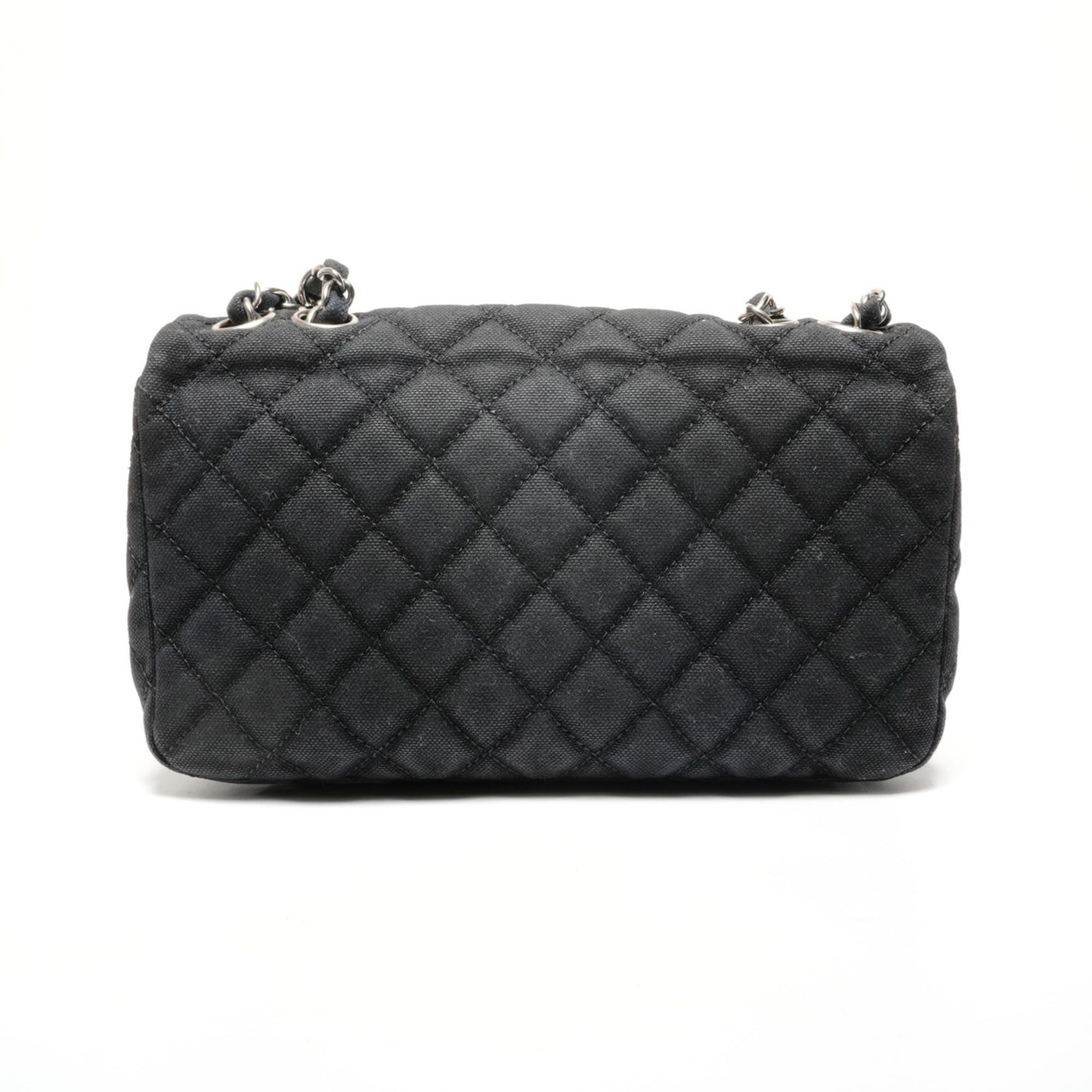 Chanel Chanel Matelassé Canvas Coco Mark Flap Chain Shoulder Bag, Black Size ONE SIZE - 2 Thumbnail
