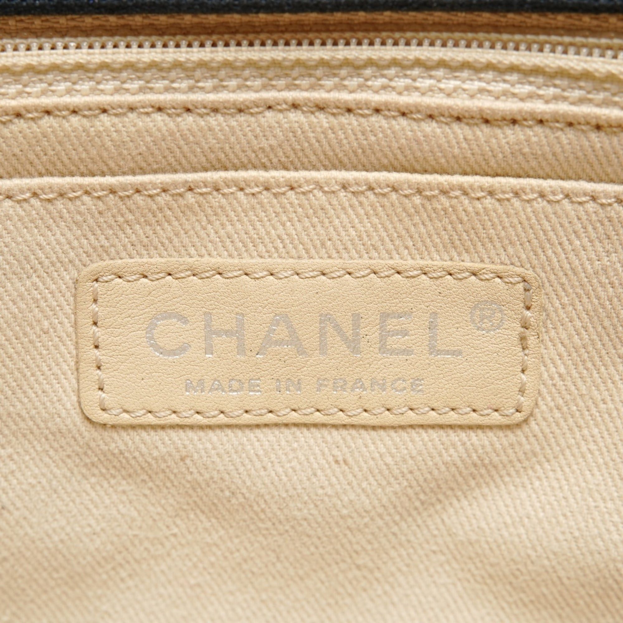 Chanel Chanel Matelassé Canvas Coco Mark Flap Chain Shoulder Bag, Black Size ONE SIZE - 9 Thumbnail