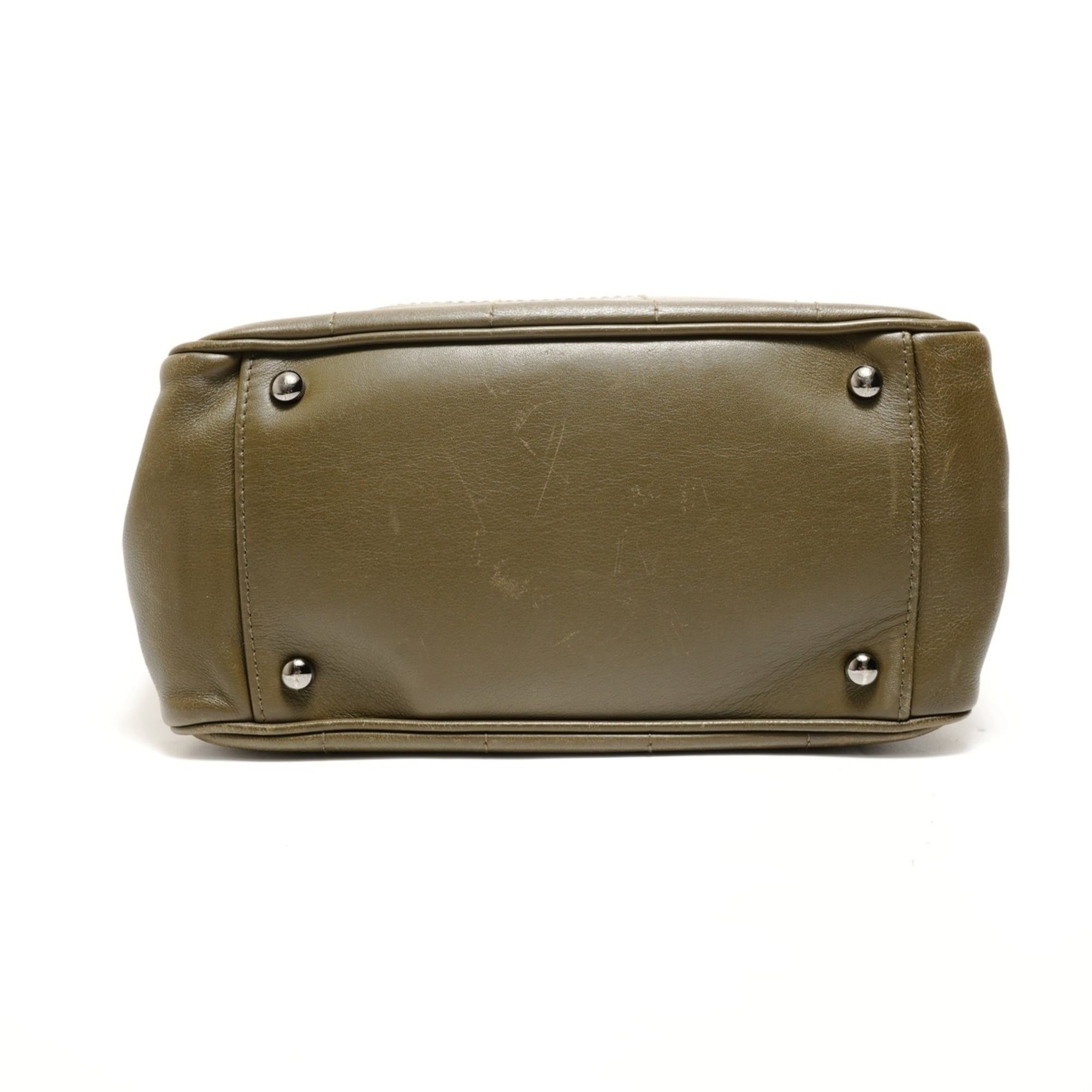 Chanel Chanel Chocolate Bar Handbag, Khaki Size ONE SIZE - 7 Thumbnail
