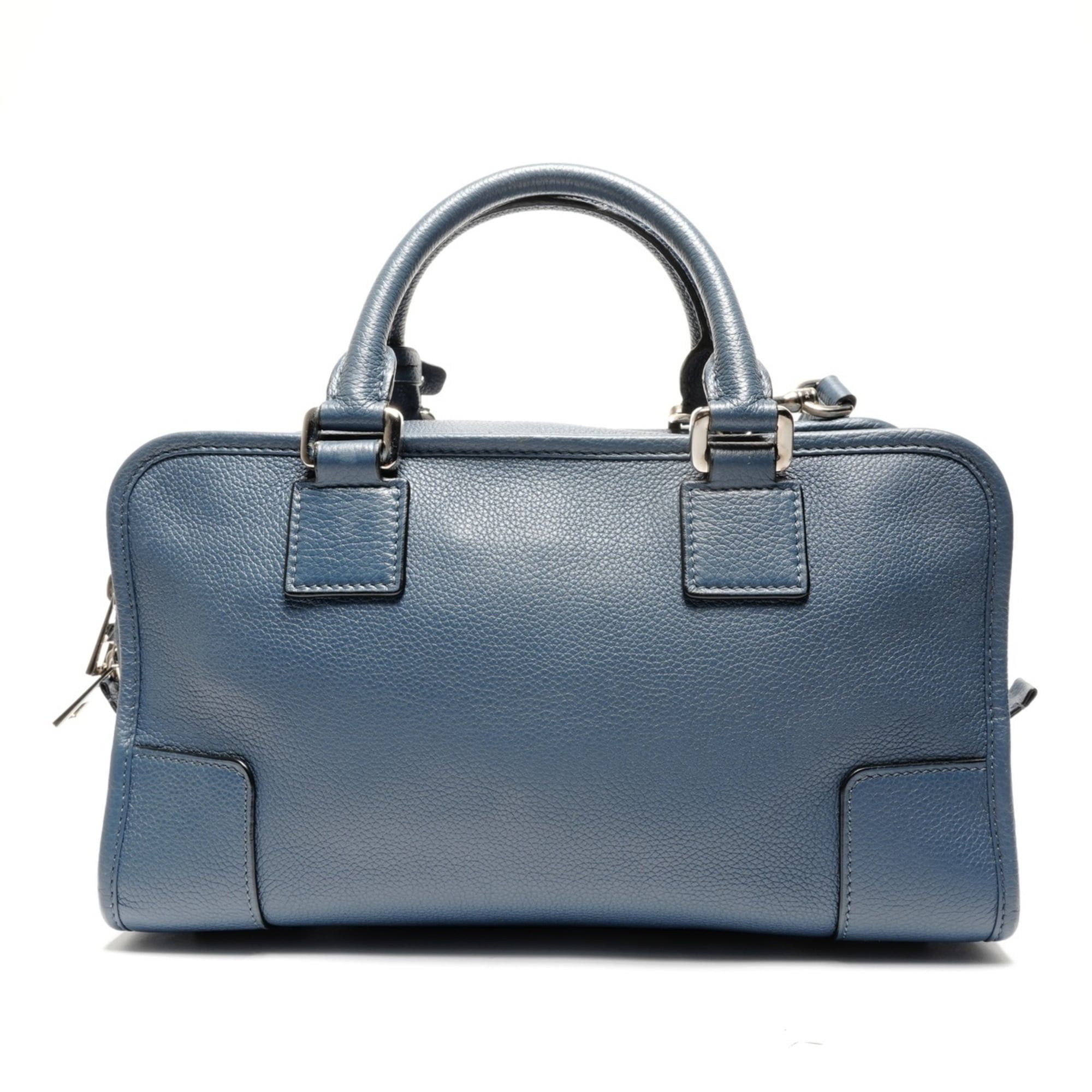 Loewe Loewe Amazona Anagram 2-way Leather Shoulder Bag, Blue Size ONE SIZE - 2 Thumbnail