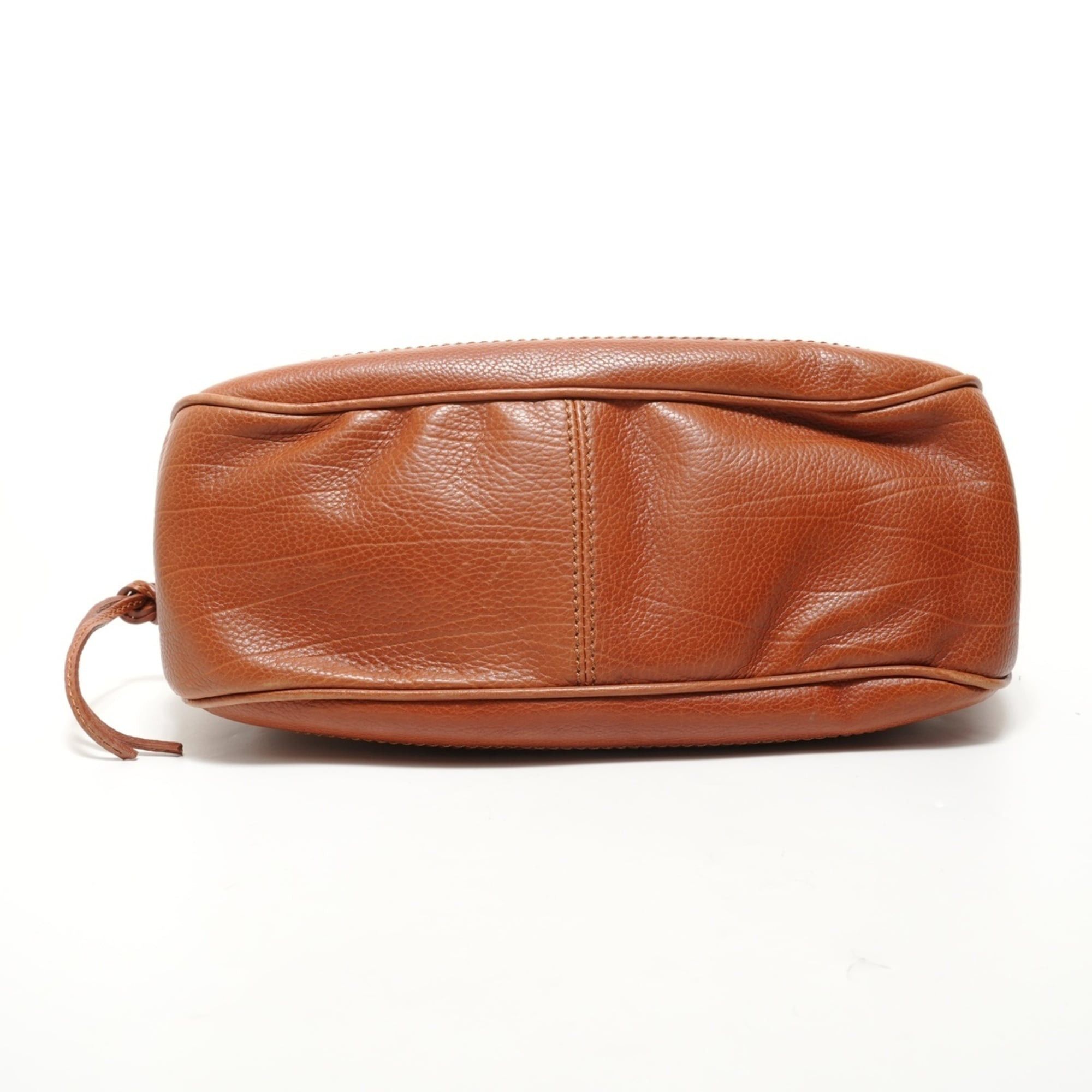 Celine Celine Leather Triomphe Boogie Bag Shoulder Brown Size ONE SIZE - 7 Thumbnail