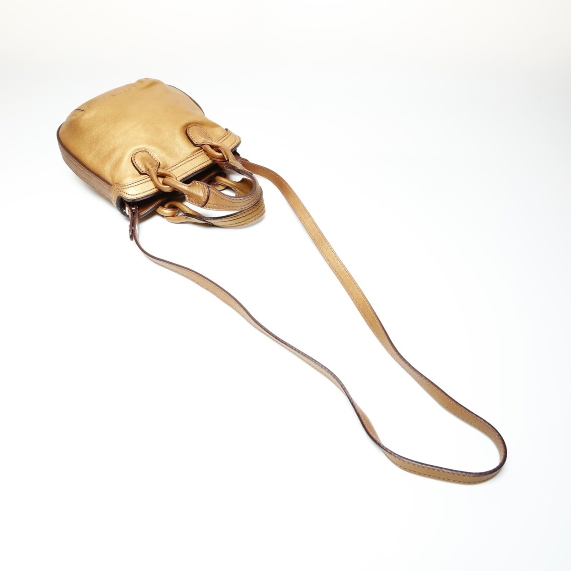 Loewe Loewe logo leather 2-way tote bag, gold Size ONE SIZE - 9 Thumbnail