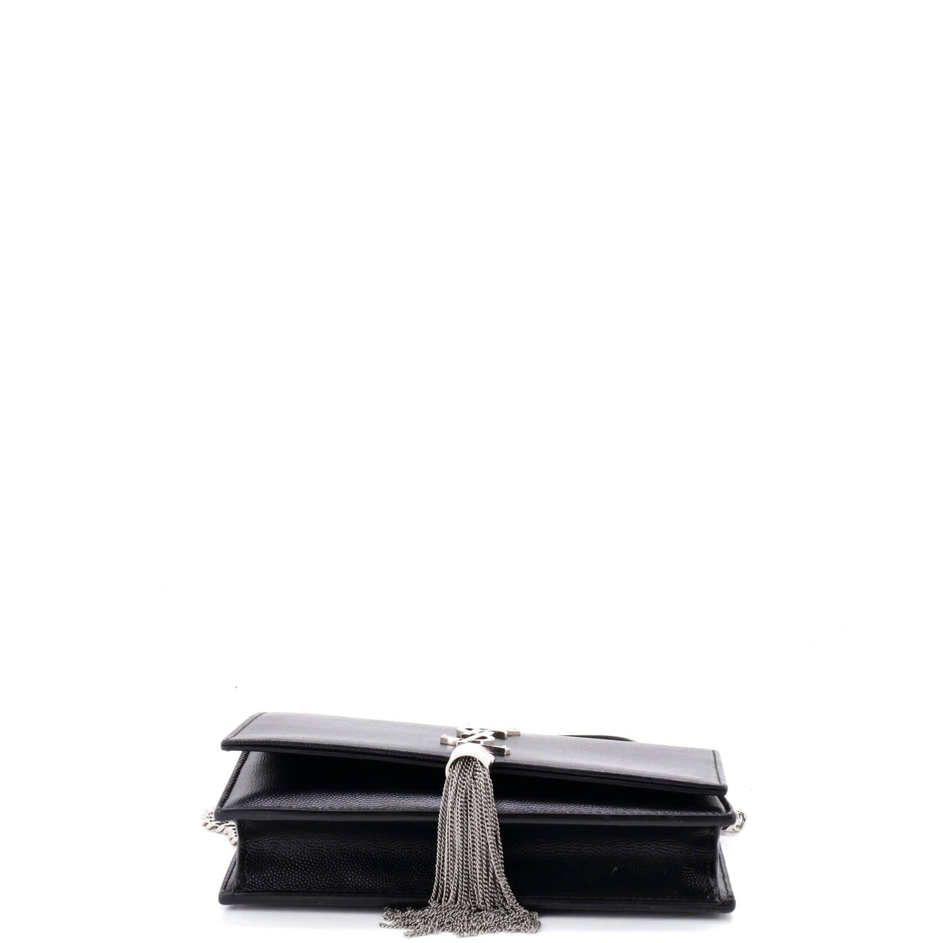Saint Laurent Paris Classic Monogram Tassel Crossbody Bag Size ONE SIZE - 4 Thumbnail