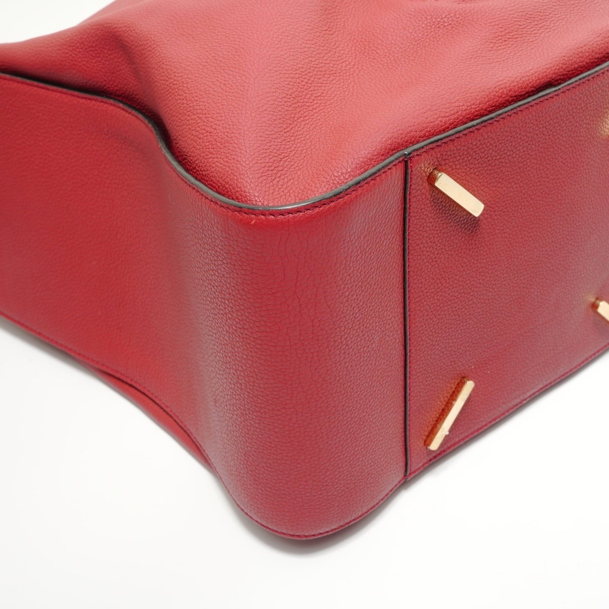Loewe Loewe Hammock Leather 2-Way Handbag, Red Size ONE SIZE - 5 Thumbnail